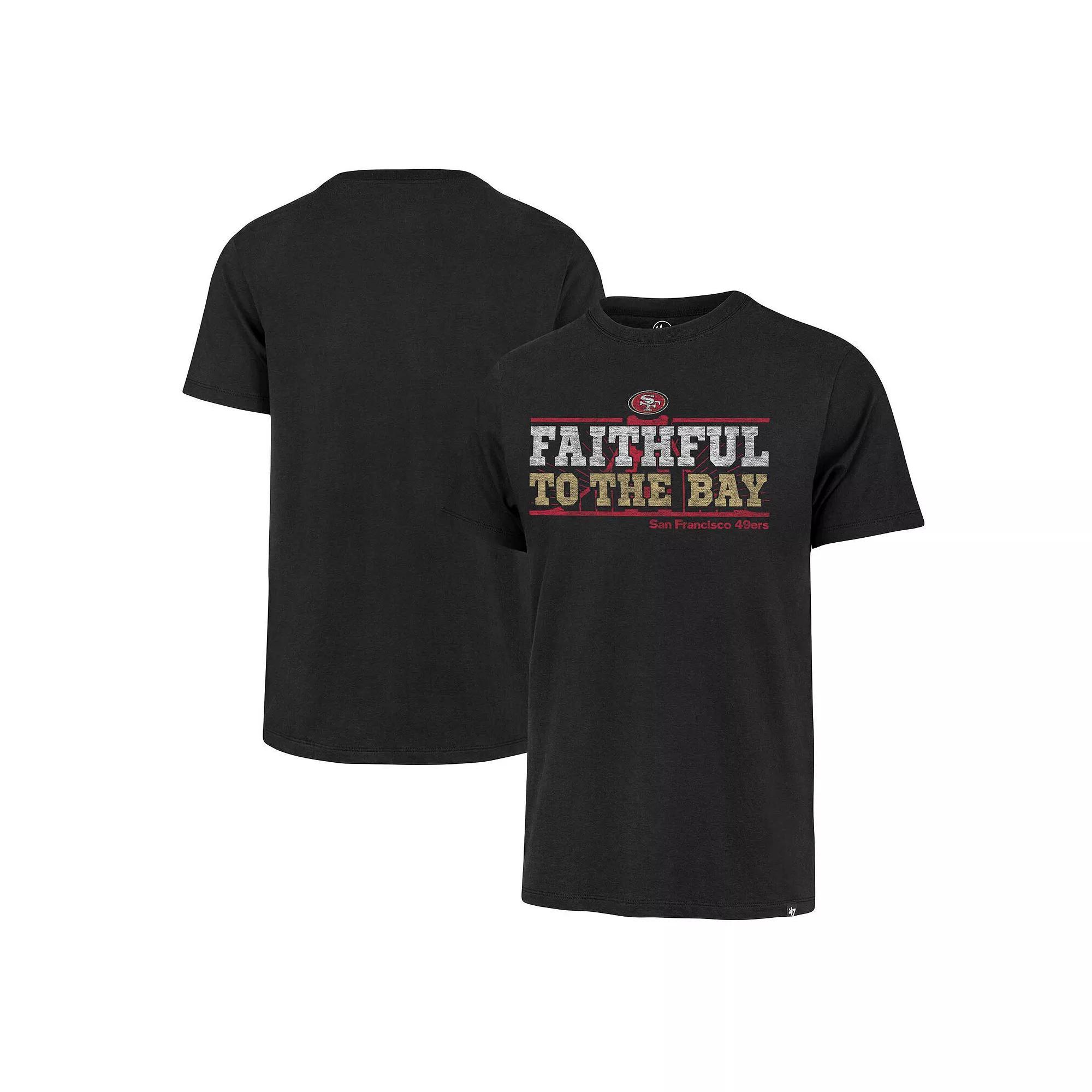 Men's '47 Black San Francisco 49ers Regional Franklin T-Shirt, Size: Large Product Image