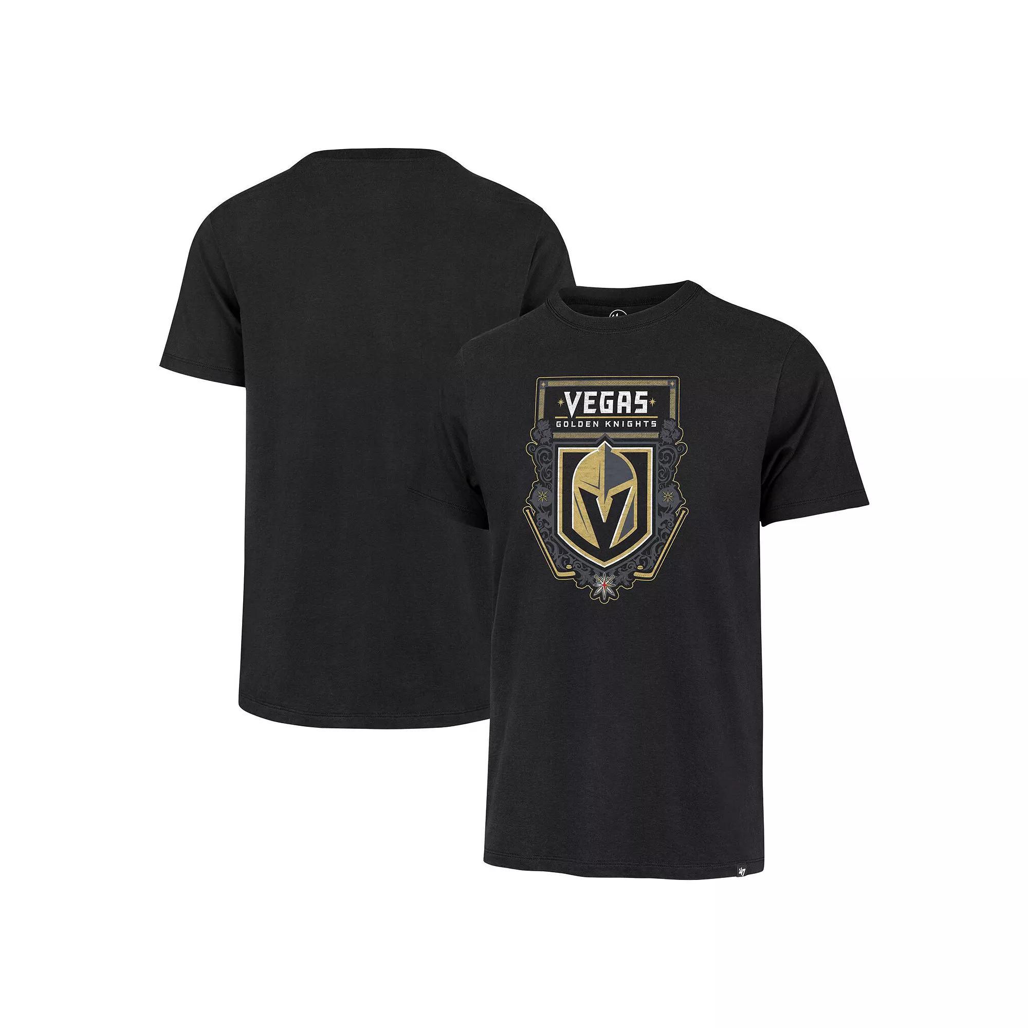 Men's '47 Black Vegas Golden Knights Regional Localized Franklin T-Shirt, Size: 2XL, Lvk Black Product Image