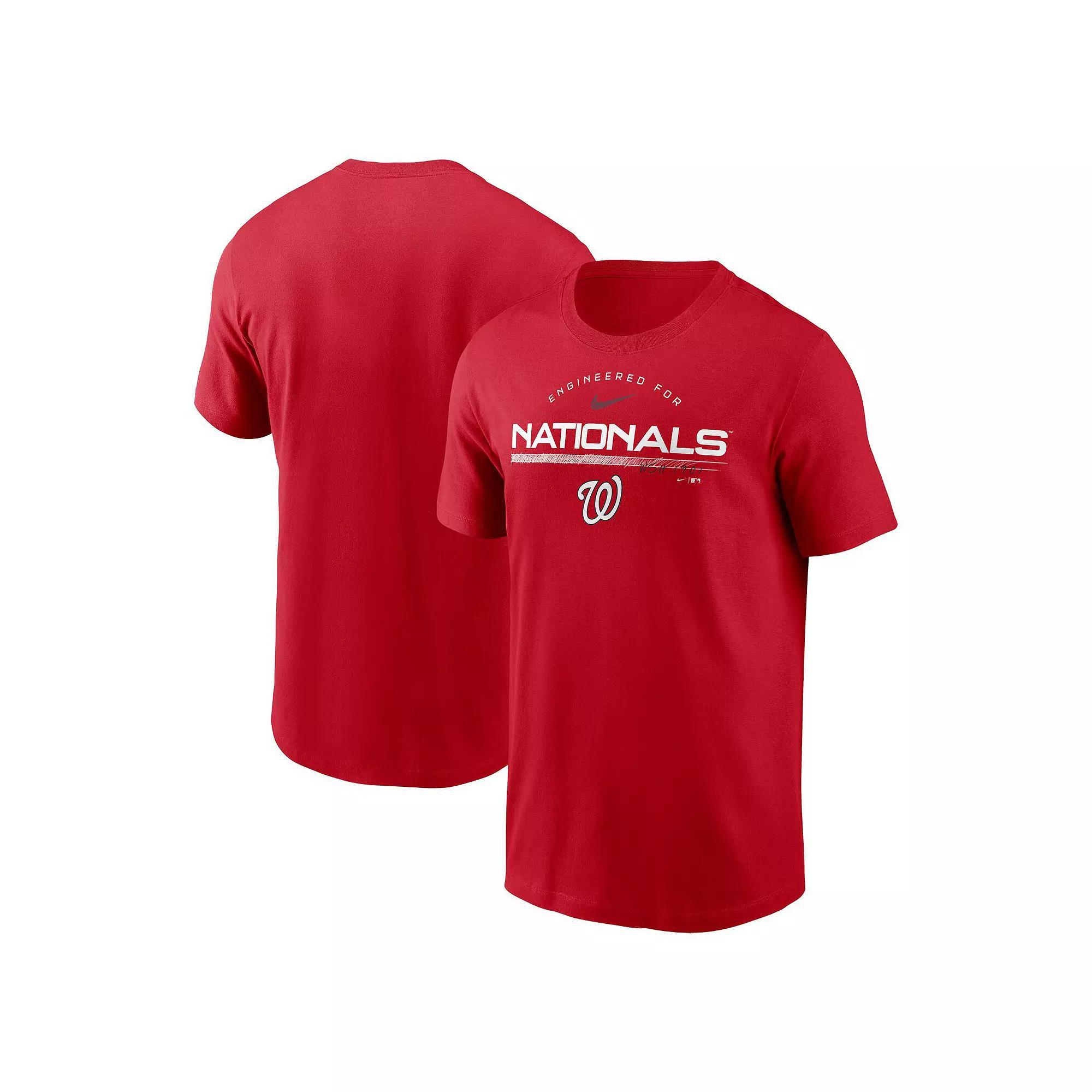 Men's Nike Red Washington Nationals Team Engineered Performance T-Shirt, Size: 2XL Product Image