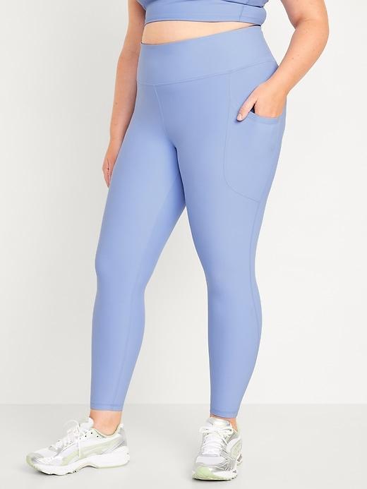 High-Waisted PowerSoft Rib Leggings Product Image