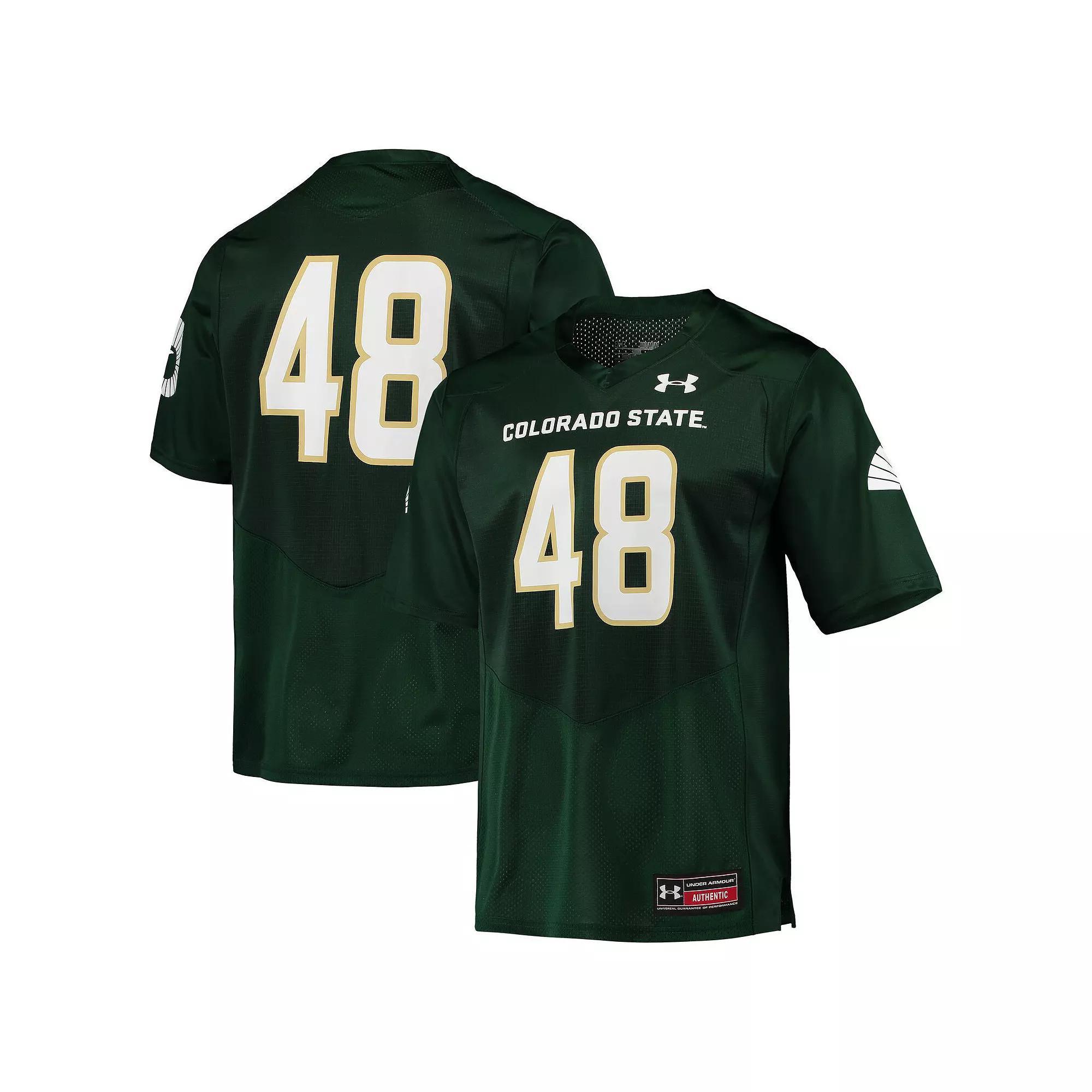 Men's Under Armour #48 Green Colorado State Rams Replica Football Jersey, Size: Large Product Image