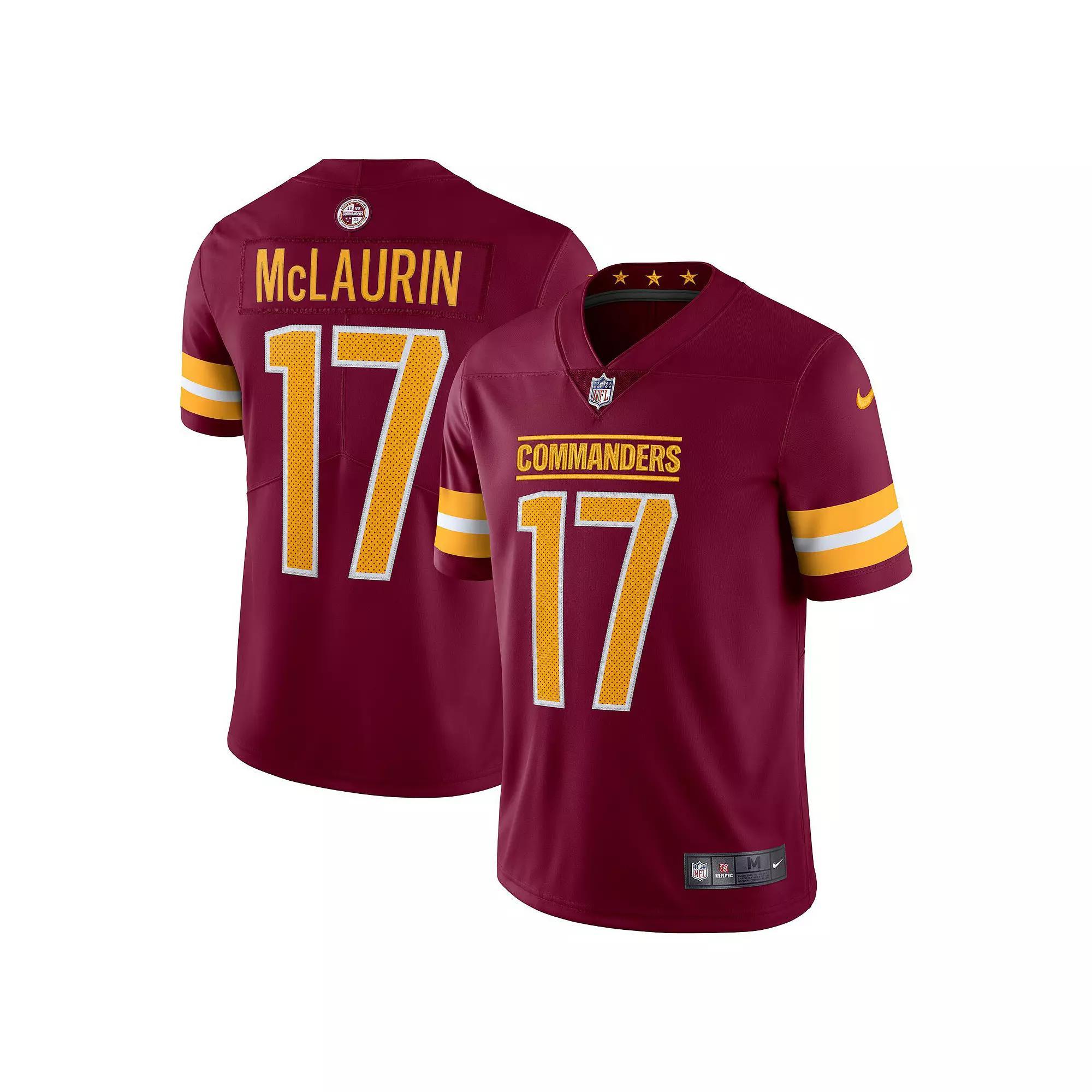 Mens Nike Terry McLaurin Burgundy Washington Commanders Vapor Limited Jersey Product Image