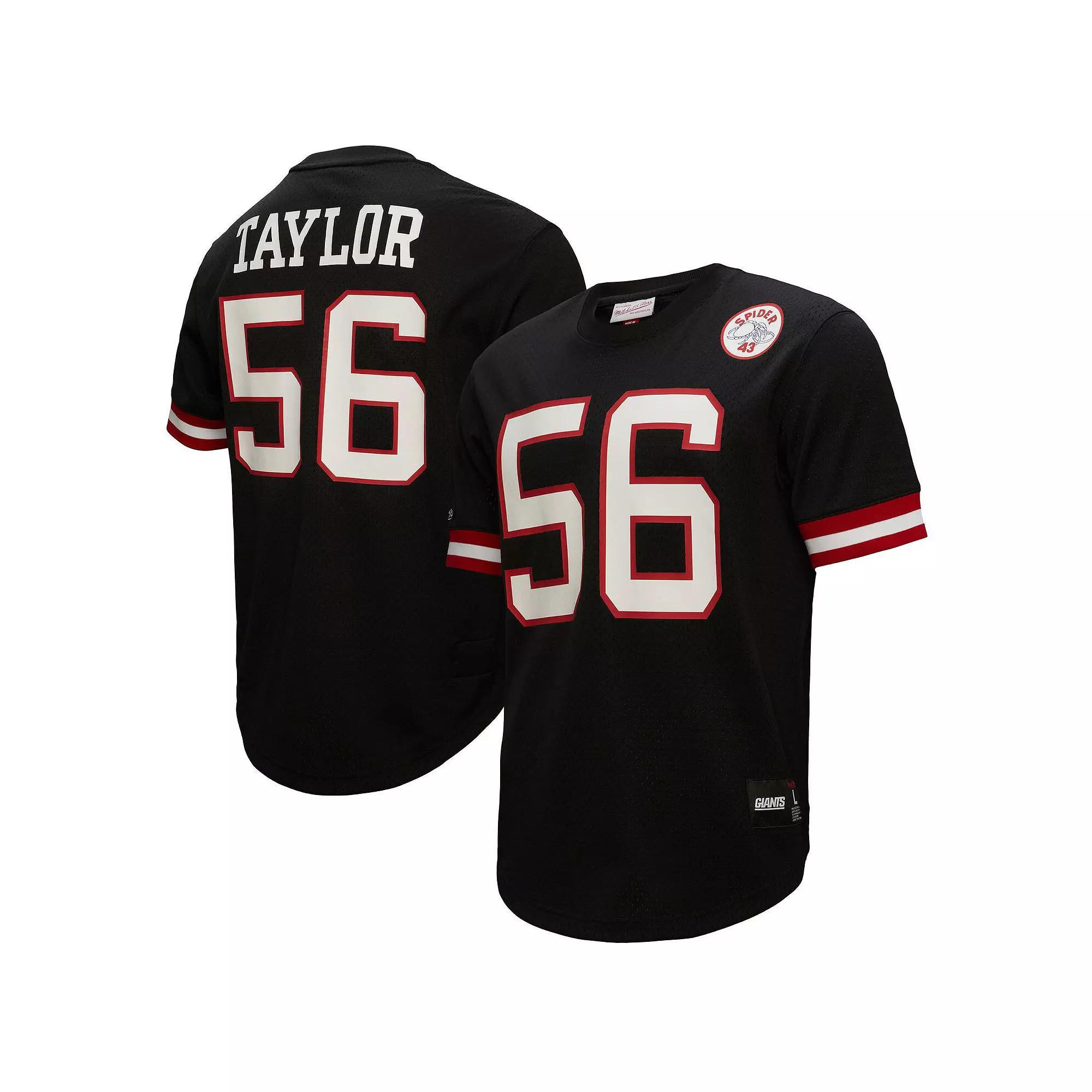 Men's Mitchell & Ness Lawrence Taylor Black New York Giants Big & Tall Mesh Player Name & Number Top, Size: 4XLT Product Image