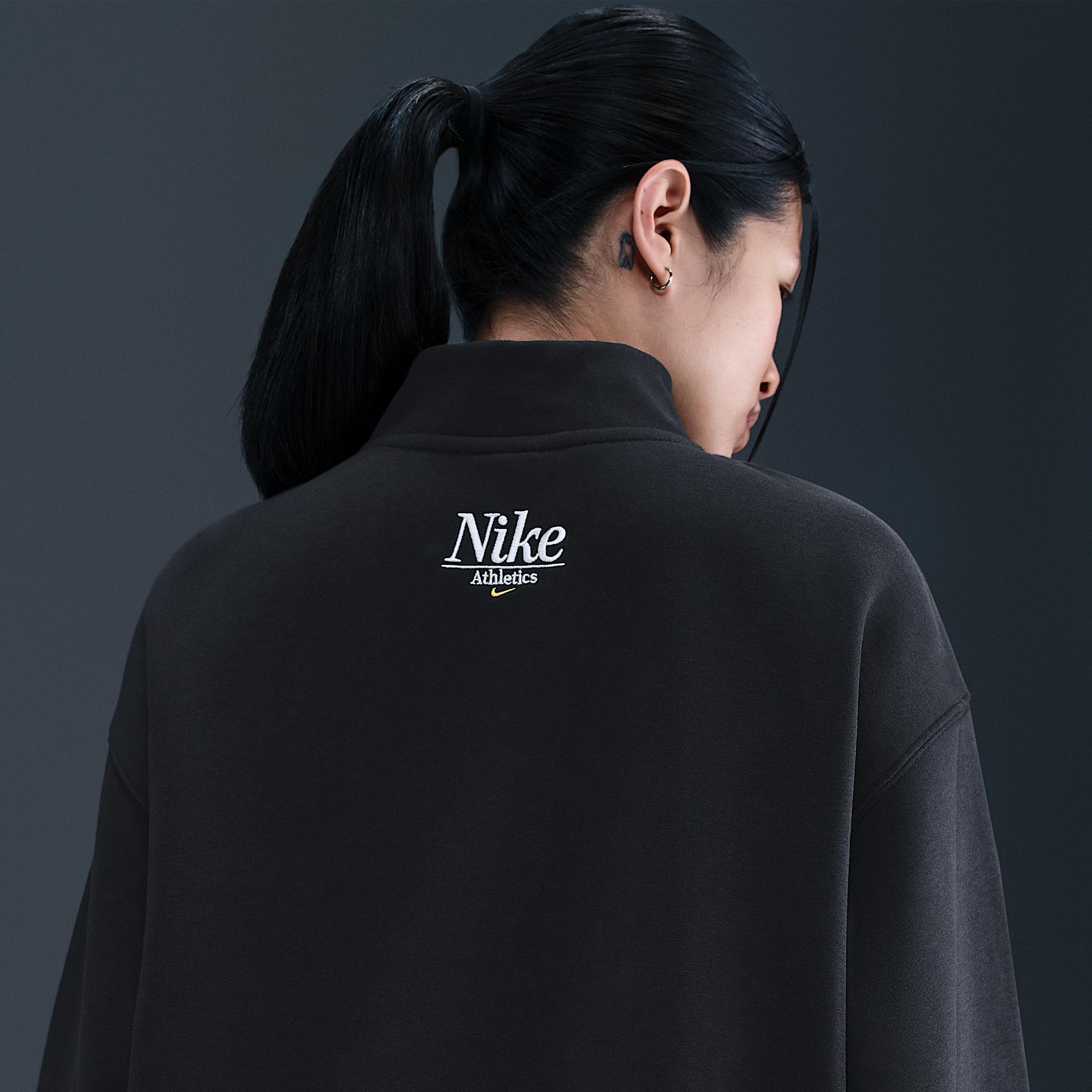 Women's Nike Sportswear Phoenix Fleece Oversized 1/4-Zip Long Sweatshirt Product Image