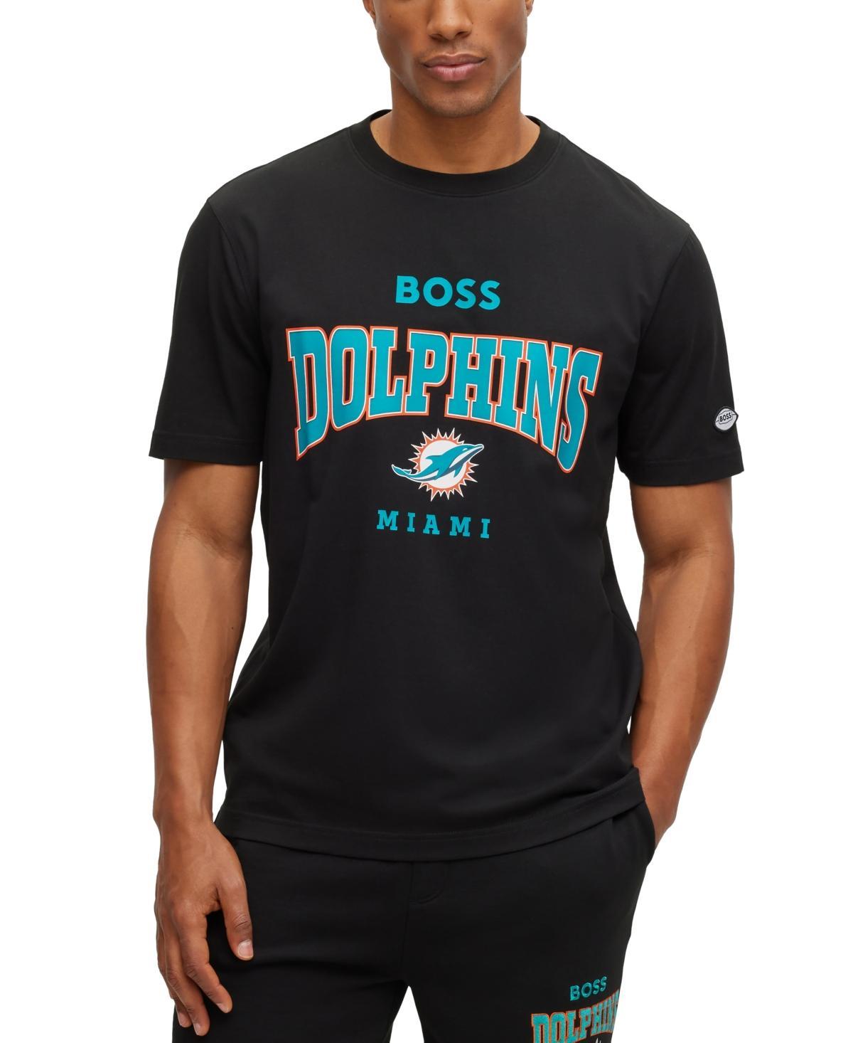 Men's BOSS X NFL  White Los Angeles Rams Huddle T-Shirt, Size: Medium Product Image