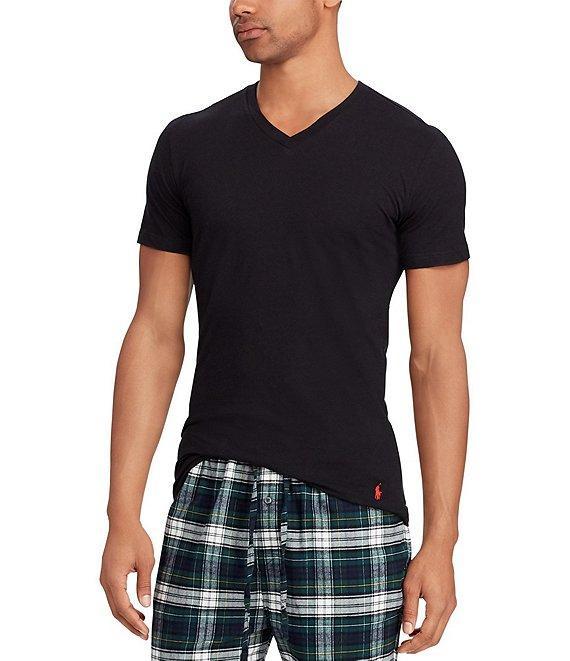 Polo Ralph Lauren Slim Fit Assorted V-Neck Undershirt T-Shirts 3-Pack Product Image