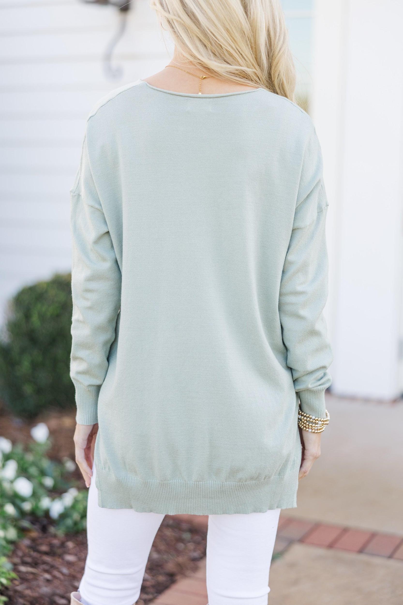 Get To Know You Dusty Green Tunic Female Product Image