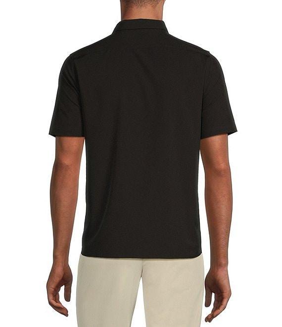 Murano Performance Stretch Quarter-Zip Short Sleeve Polo Shirt Product Image