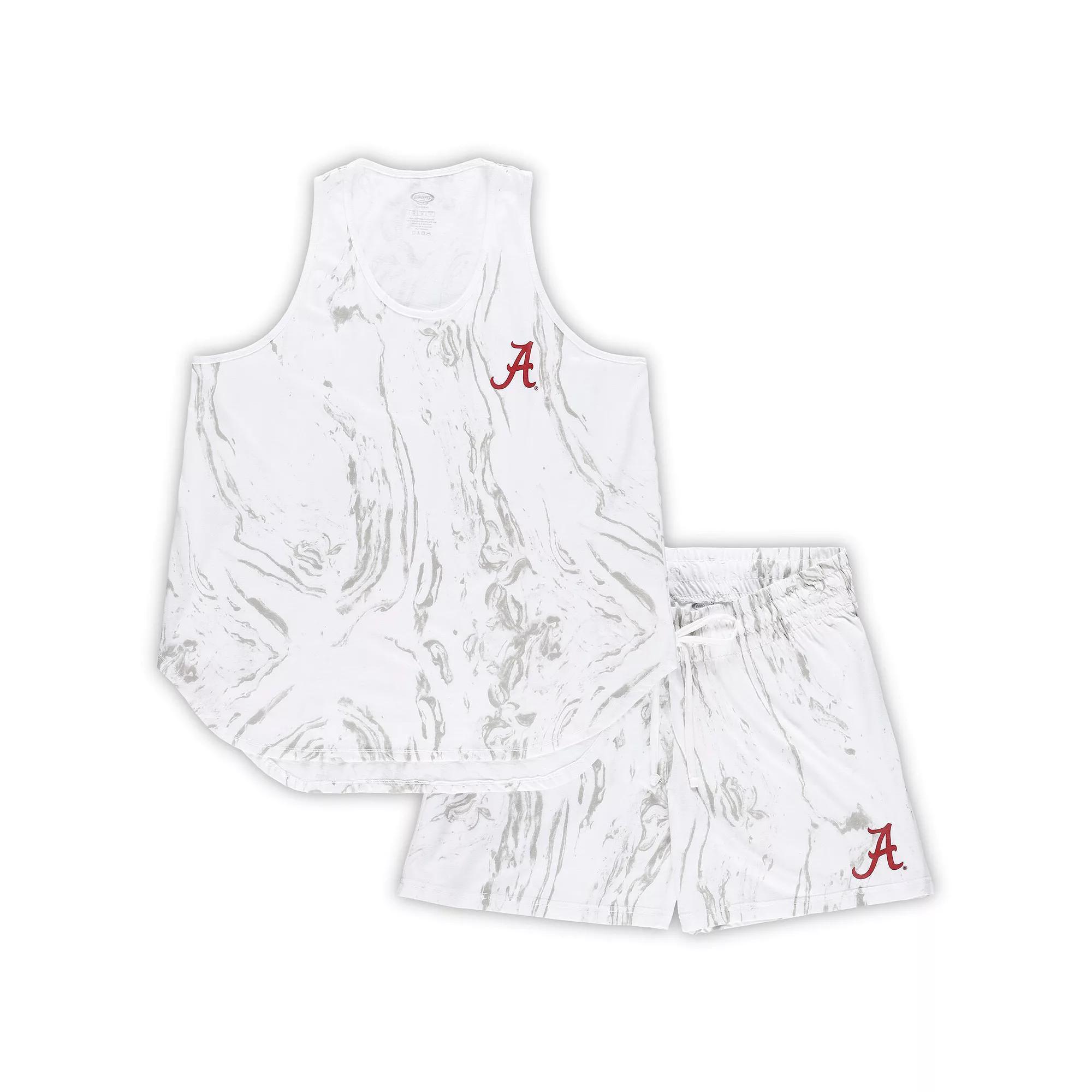 Womens Profile Alabama Crimson Tide Plus Size Marble Tank and Shorts Set Product Image