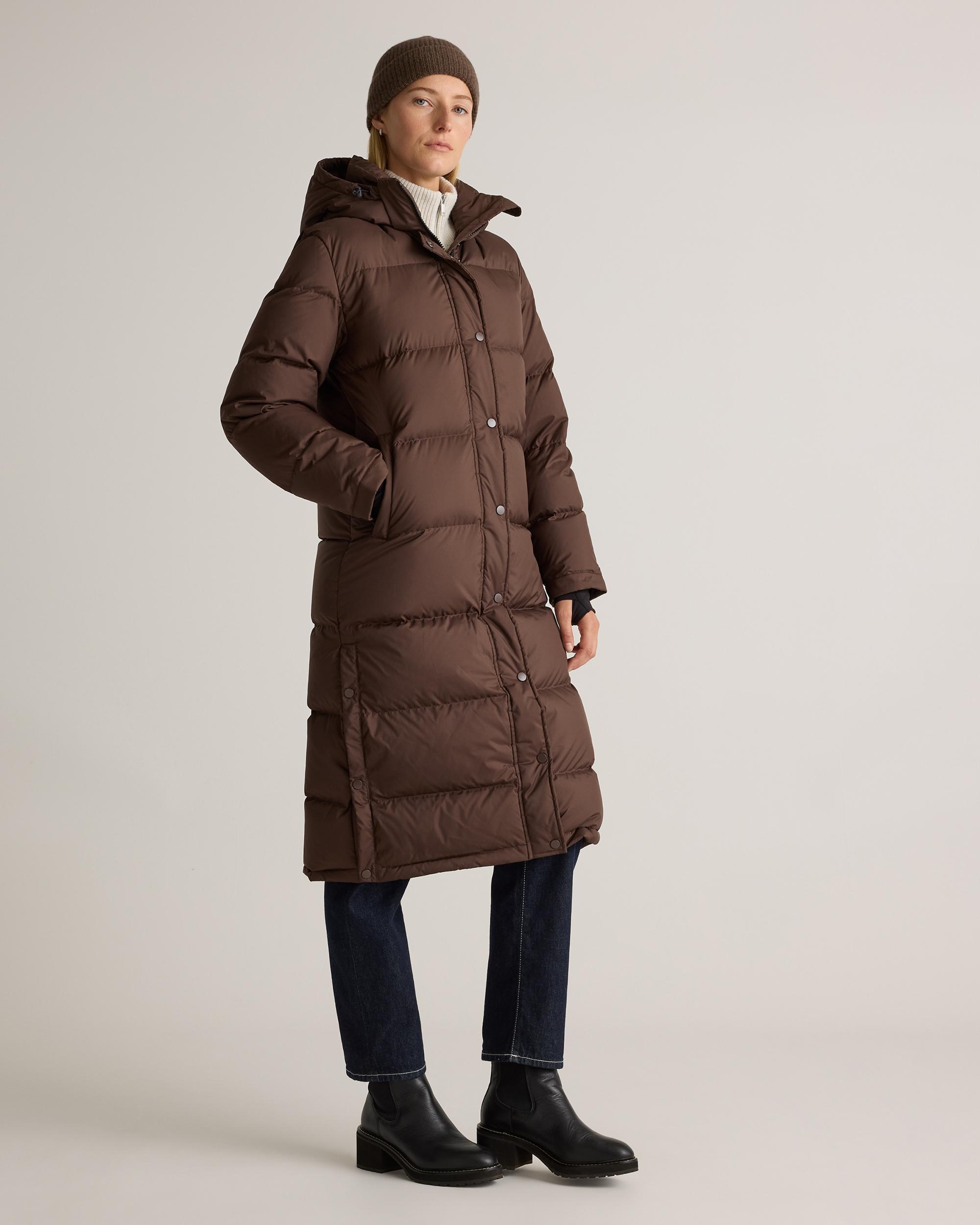 Quince | Women's Responsible Down Long Puffer Jacket Size XL, Recycled Polyester Product Image