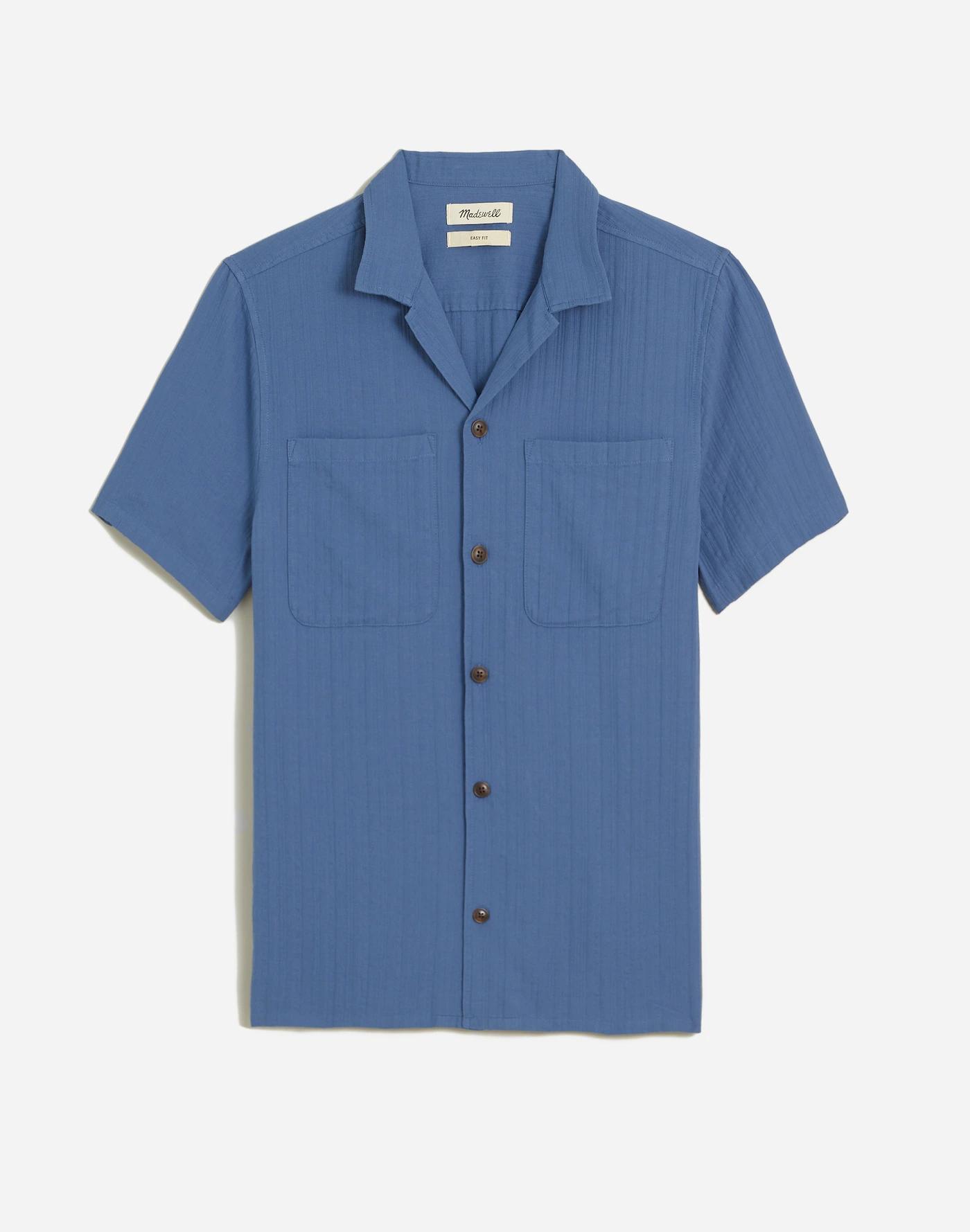 Easy Short-Sleeve Shirt in Stripe Product Image