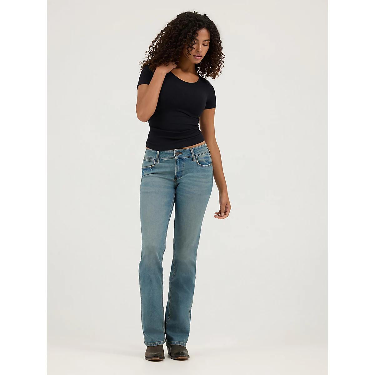 Women's Low Rise Bootcut Jean in Jasper Product Image