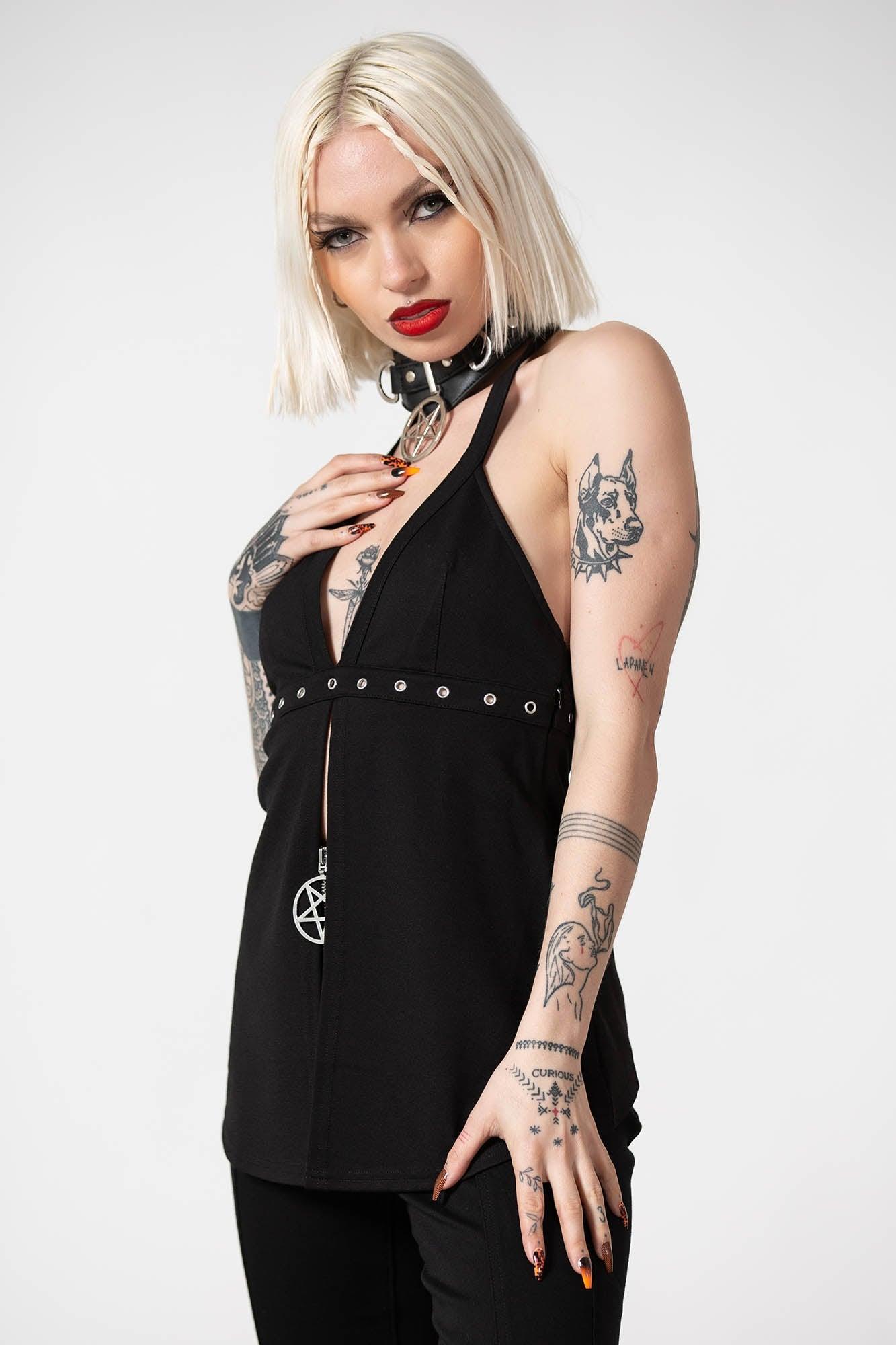 Hardcore Halter Top - Resurrect Female Product Image