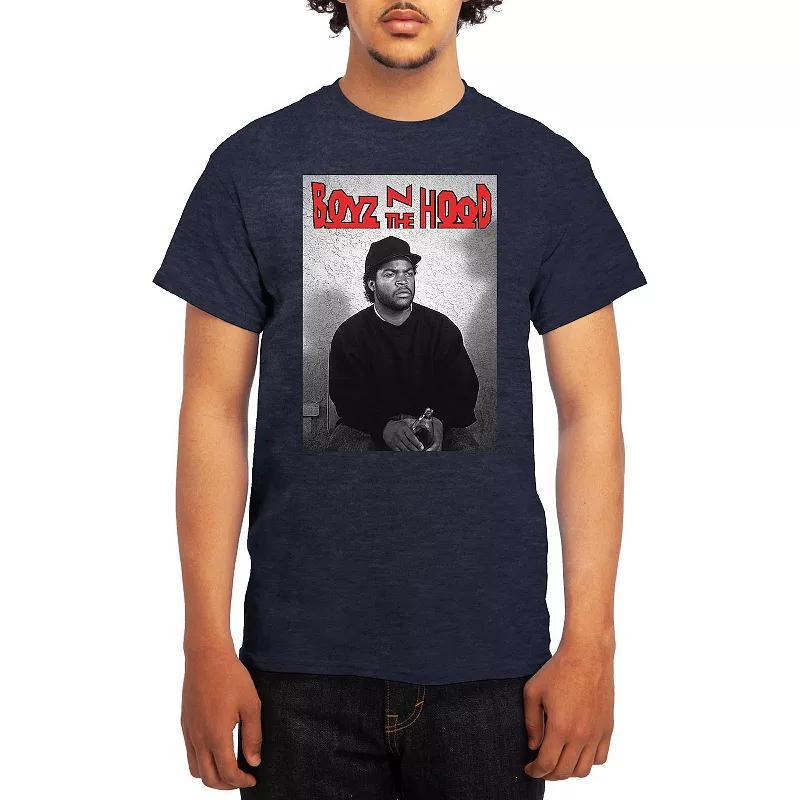 Men's Boyz N' The Hood Logo Doughboy Photo Tee, Size: Medium, Grey Red Product Image