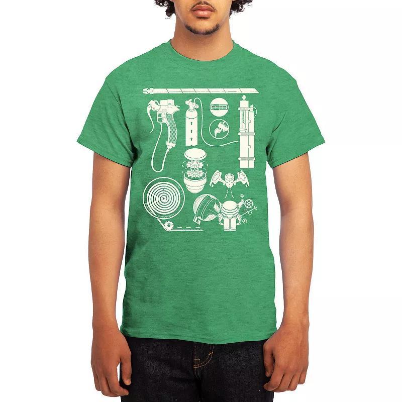 Men's Attack on Titan Split Eye Graphic Tee, Size: Large, Turquoise Product Image