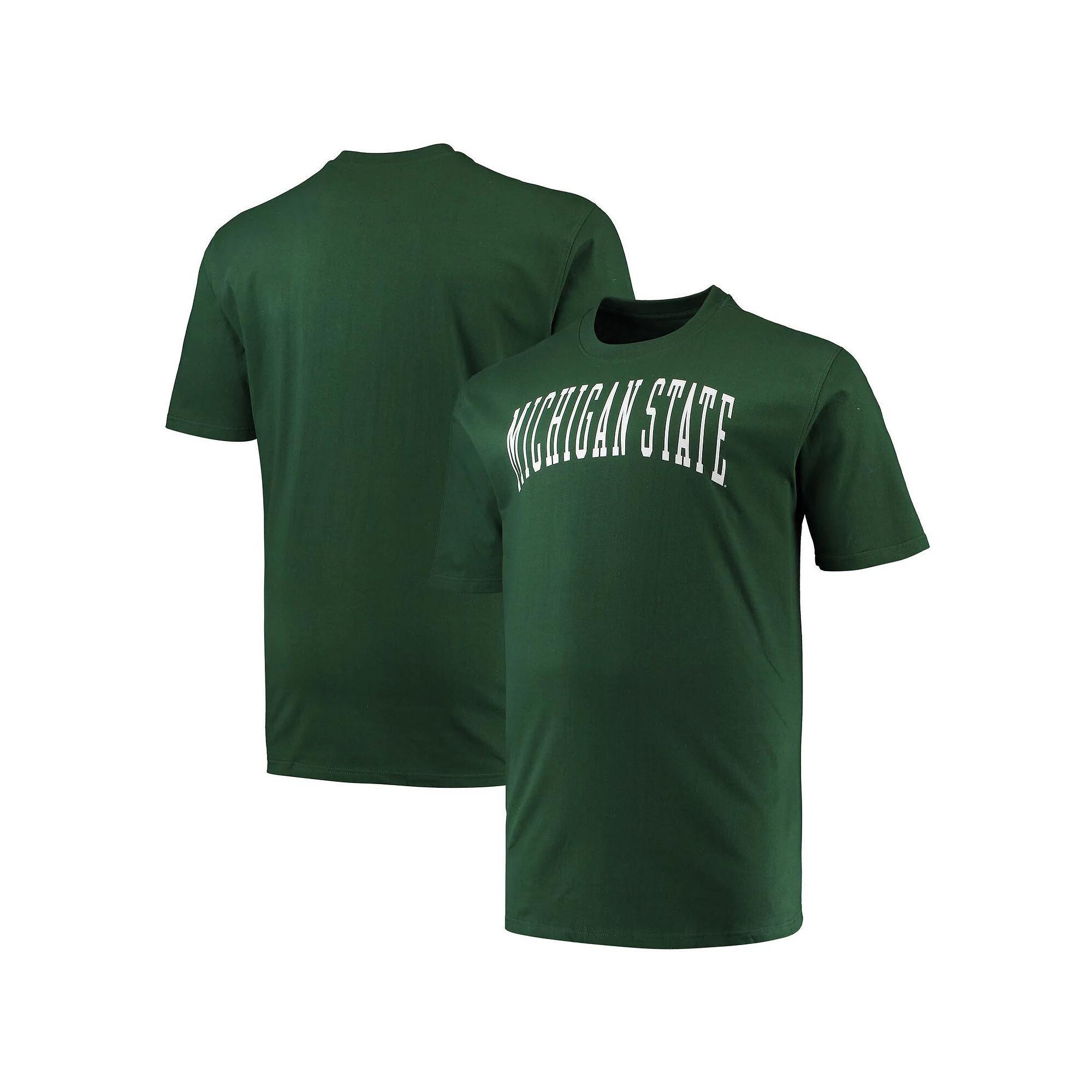 Men's Champion Green Michigan State Spartans Big & Tall Arch Team Logo T-Shirt, Size: 3XLT Product Image