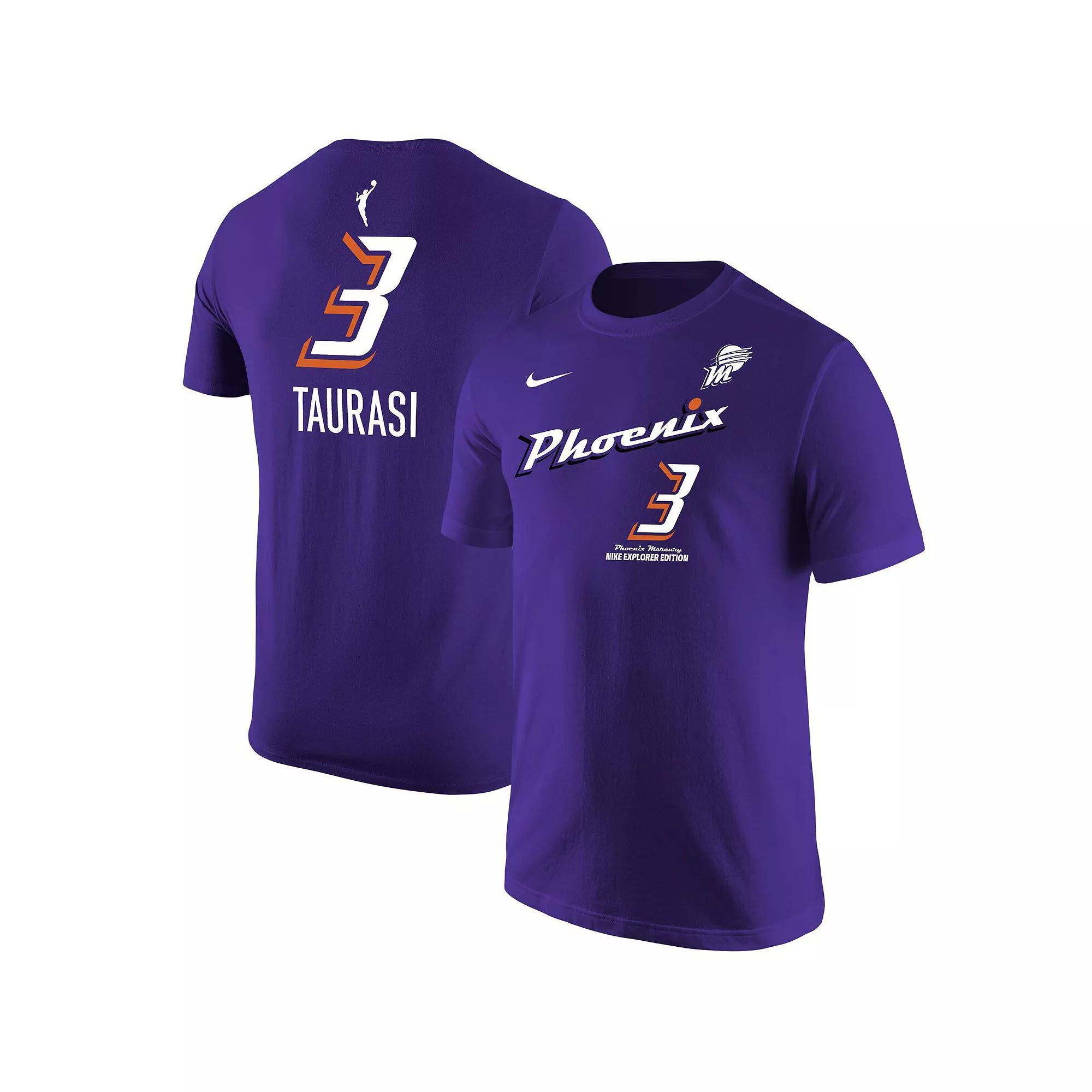 Men's Nike Diana Taurasi Purple Phoenix Mercury Explorer Edition Name & Number T-Shirt, Size: Medium, Wnb Purple Product Image