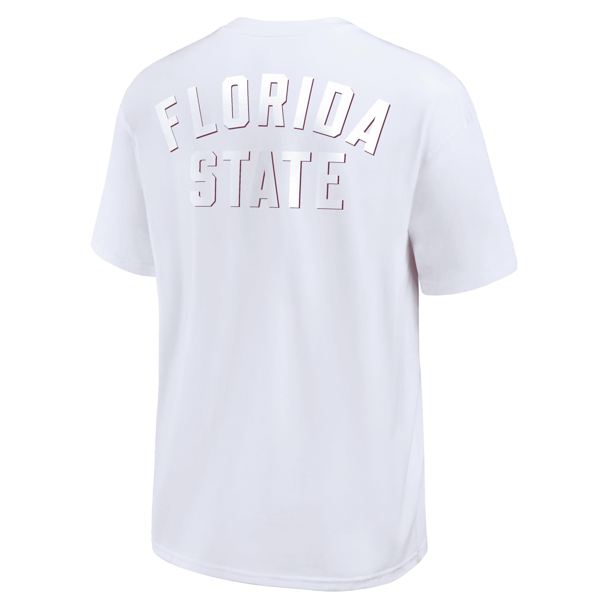 Men's Nike White Florida State Seminoles 2-Hit Statement Max90 T-Shirt, Size: XL Product Image