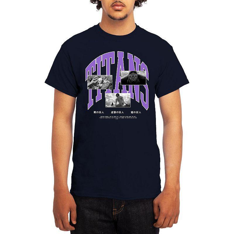 Men's Attack on Titan Athletic Graphic Tee, Size: XL, Black Product Image