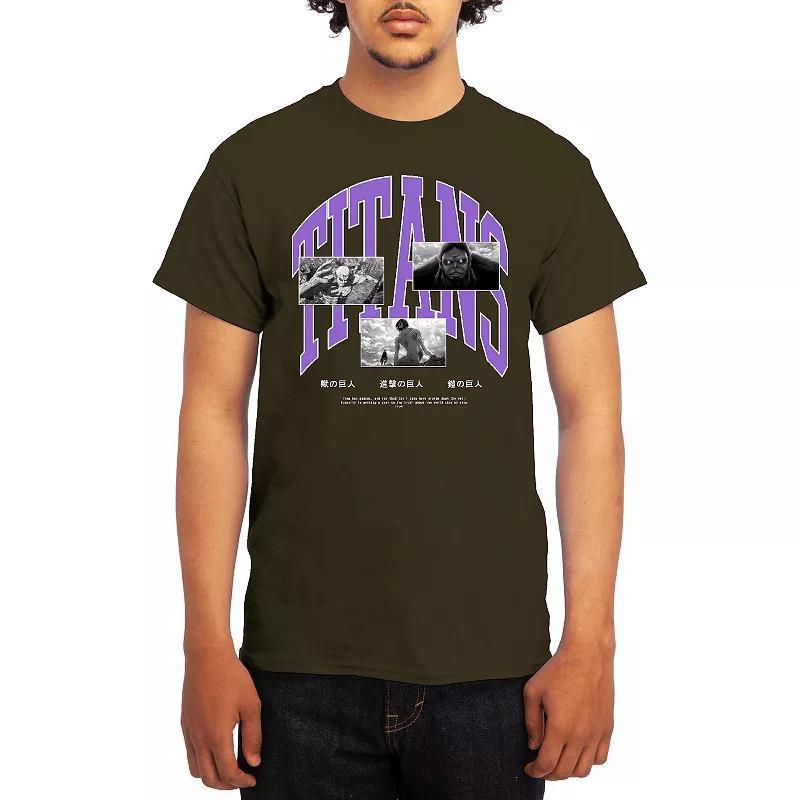 Men's Attack on Titan Athletic Graphic Tee, Size: XL, Royal Blue Product Image