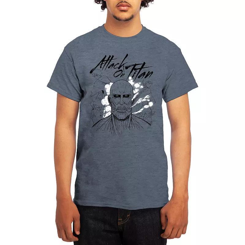 Men's Attack on Titan Sketch Design Group Tee, Boy's, Size: XXL, Lt Blue Product Image