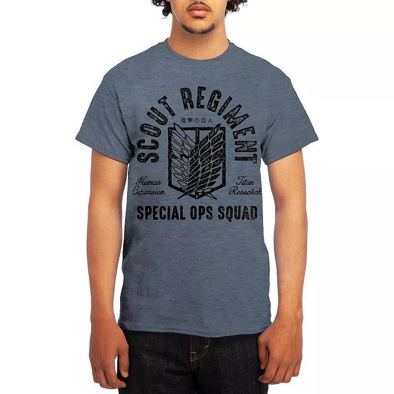 Men's Attack on Titan Eren & Titan Tee, Size: Medium, Red Product Image