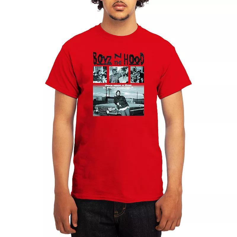Mens Attack on Titan Hot Potato Tee Grey Red Product Image