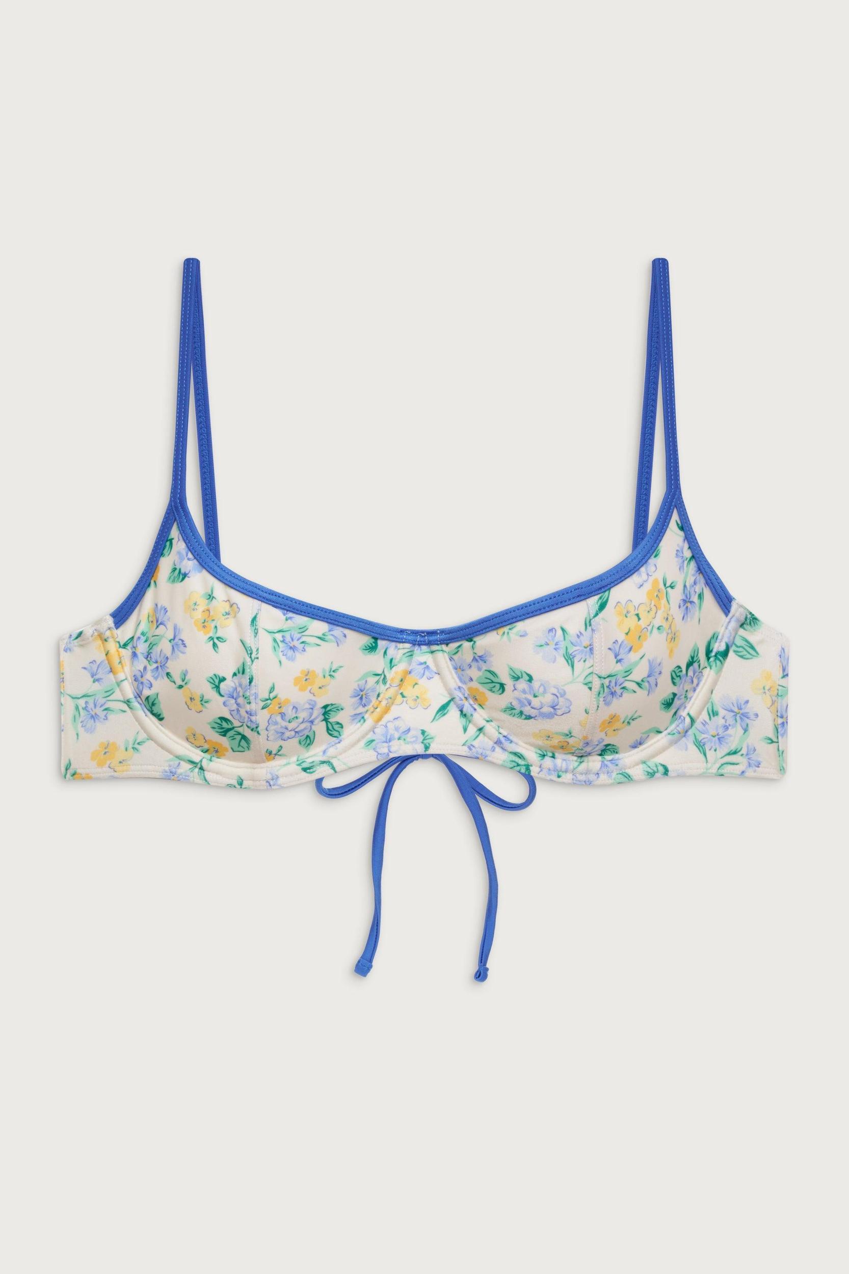 Cola Shine Underwire Bikini Top - Coastal Floral Product Image