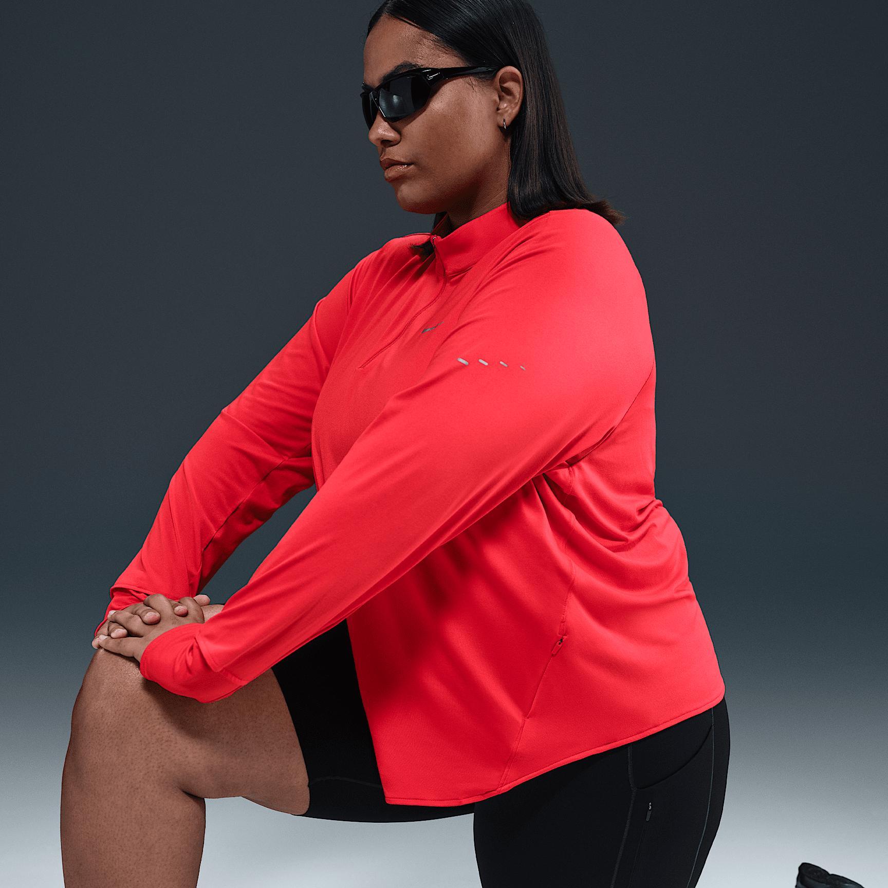 Nike Women's Swift Dri-FIT UV 1/4-Zip Running Top (Plus Size) Product Image