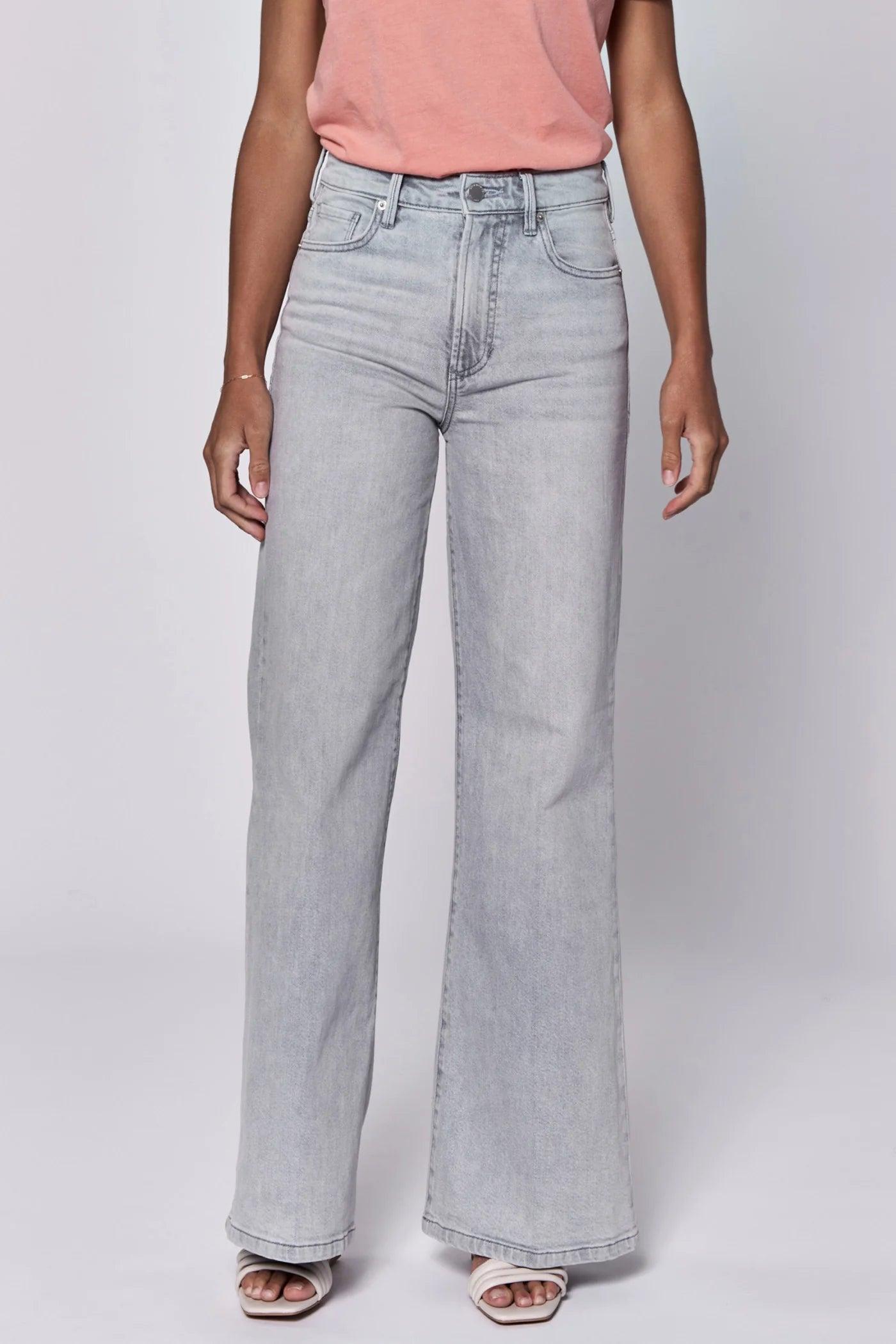 Fiona High Rise Wide Leg Flare with Clean Hem Product Image