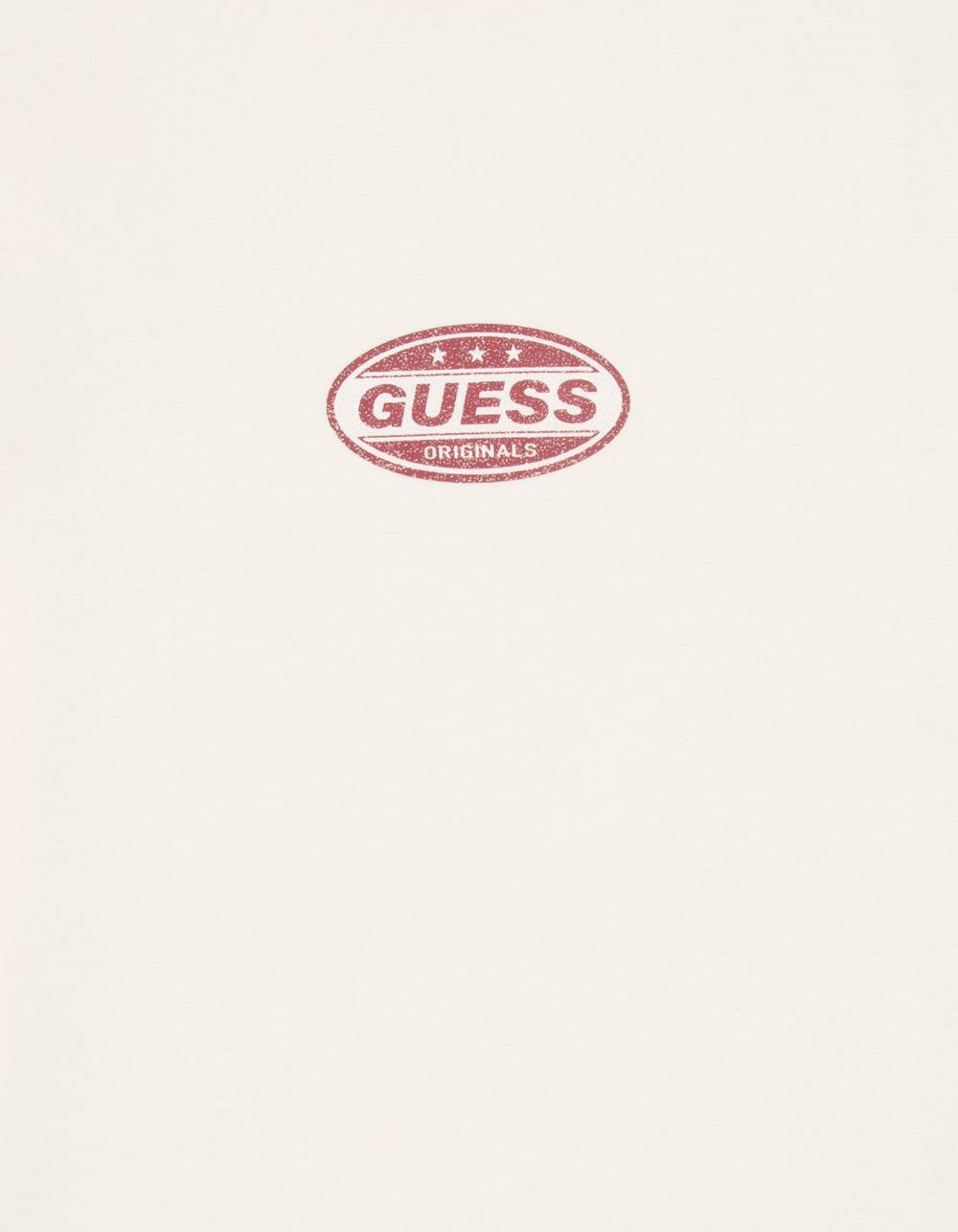 GUESS ORIGINALS Striker Mens Tee - CREAM Product Image