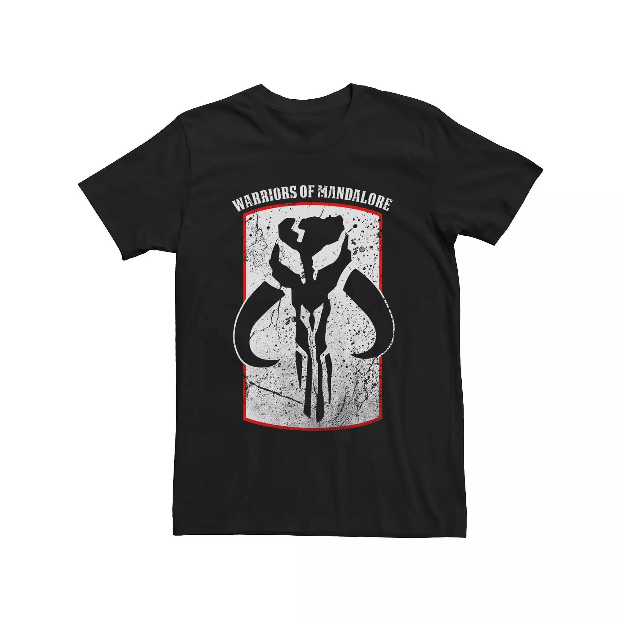 Big & Tall Star Wars Warriors of Mandalore Epic Skull Badge Tee, Men's, Size: 5XL, Black Product Image