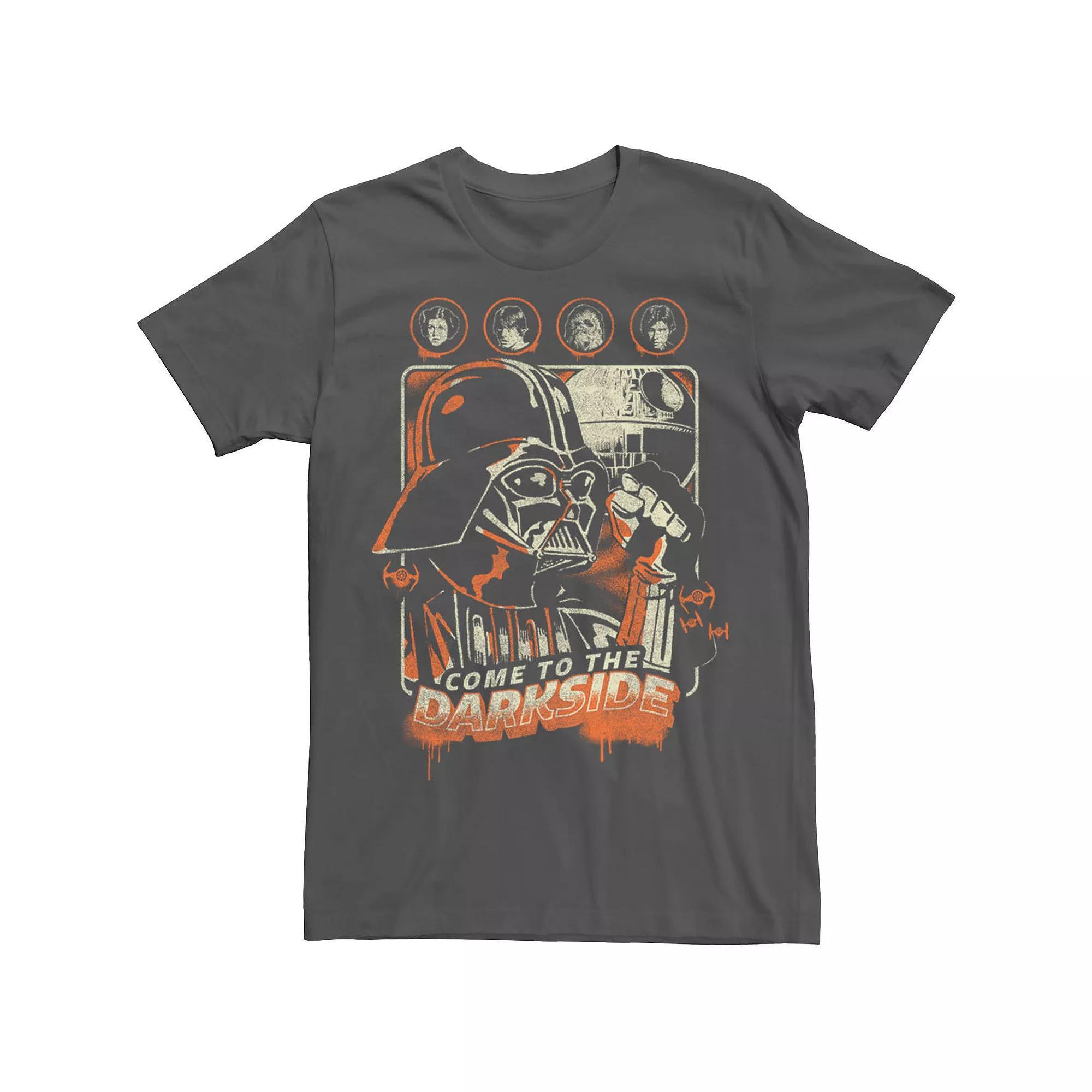 Men's Star Wars Halloween Darth Vader Come To The Dark Side Tee, Size: Medium, Grey Product Image