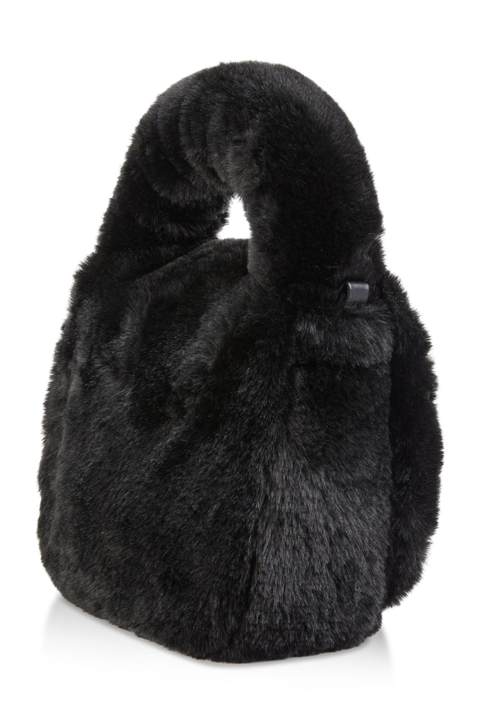 Faux Fur Clutch Crossbody Bag Female Product Image