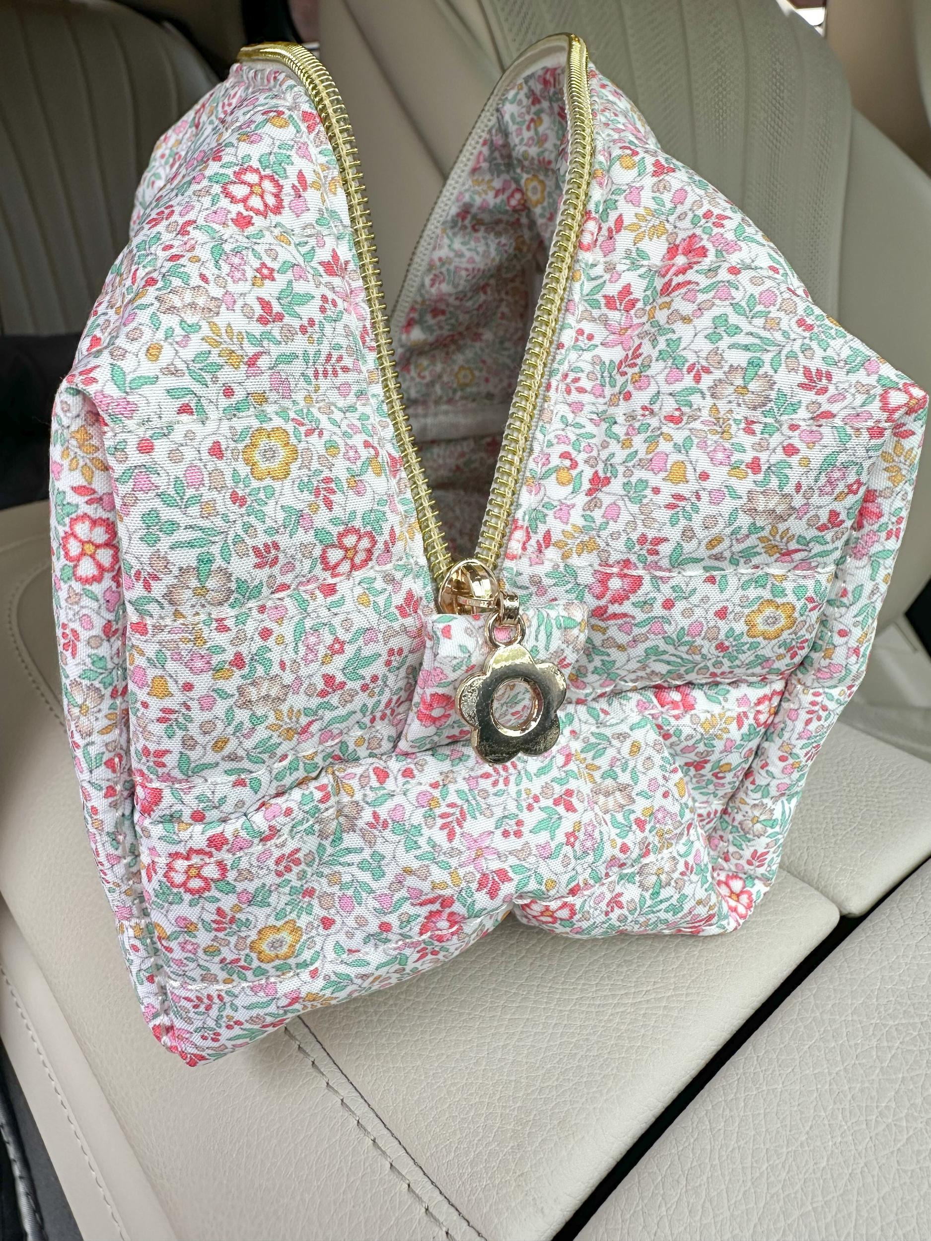 Medium Floral Day In The Park Handmade Handle Bag Girls Product Image