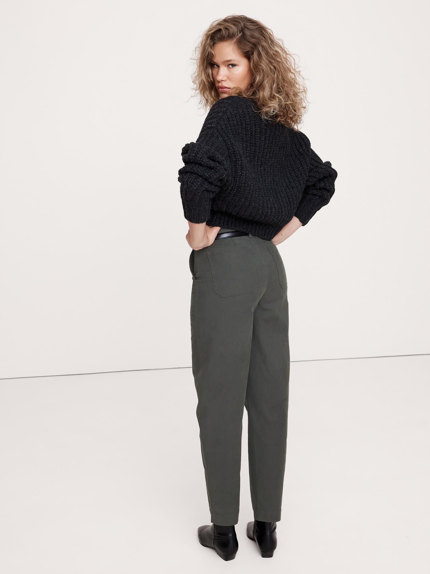 High-Rise Barrel Utility Chino Product Image