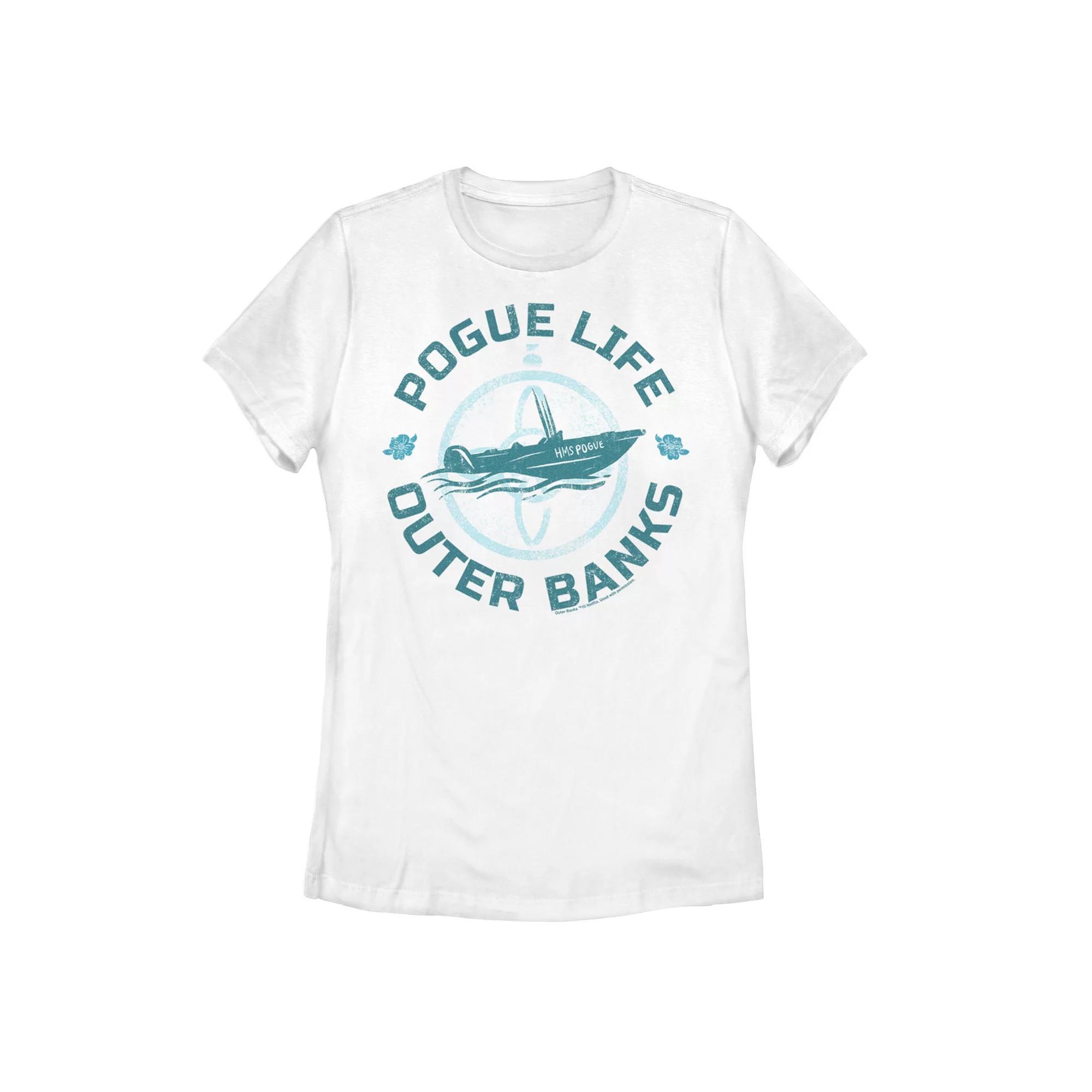 Juniors' Outer Banks Pogue Life Blue Hue Portrait Tee, Girl's, Size: XXL, White Product Image