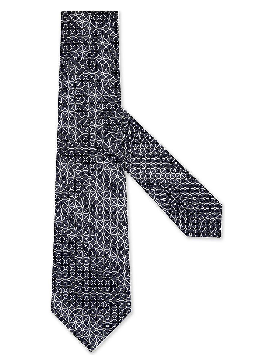 Mens Floral Jacquard Silk Tie Product Image