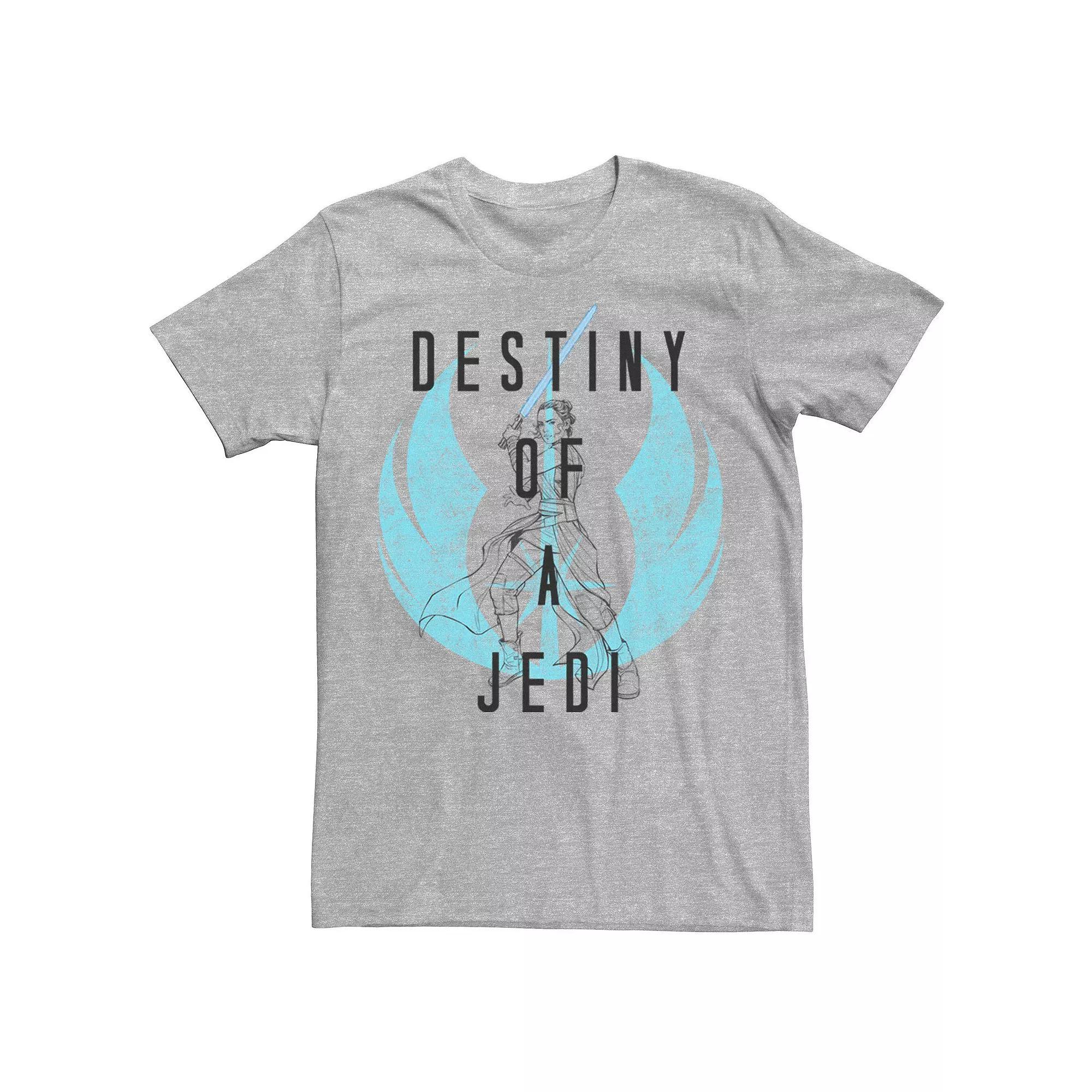 Men's Star Wars: The Rise Of Skywalker Rey Destiny Of A Jedi Tee, Size: XXL, Athletic Grey Product Image