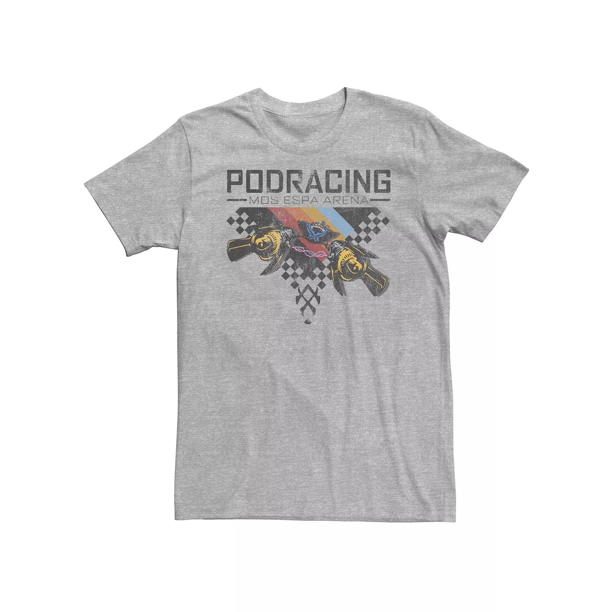 Big & Tall Star Wars Pod Racing Mos Espa Arena Tee, Men's, Size: 4XL, Athletic Grey Product Image