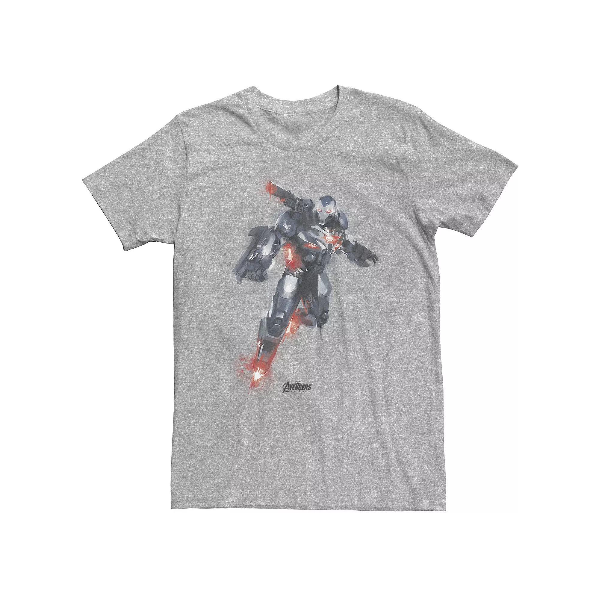 Big & Tall Marvel Avengers Endgame War Machine Paint Tee, Men's, Size: 4XL Tall, Athletic Grey Product Image