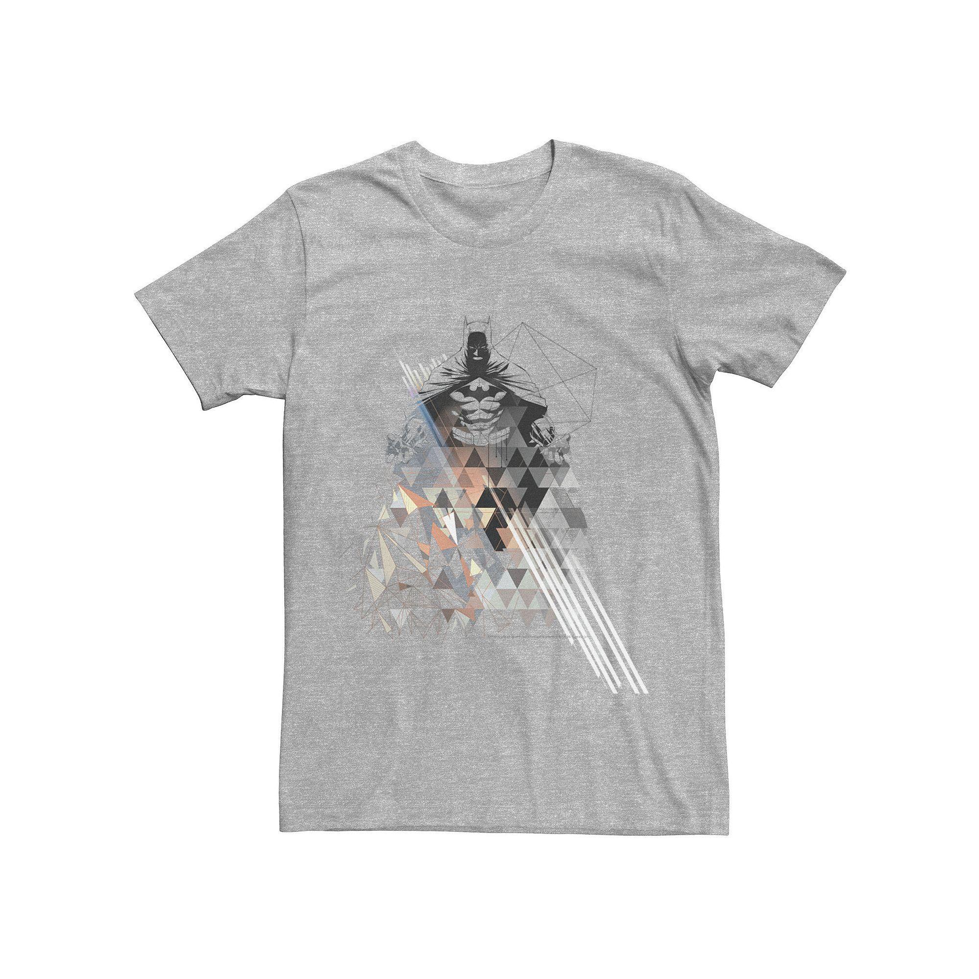 Men's DC Comics Batman Poly Portrait Tee, Size: Large, Athletic Grey Product Image