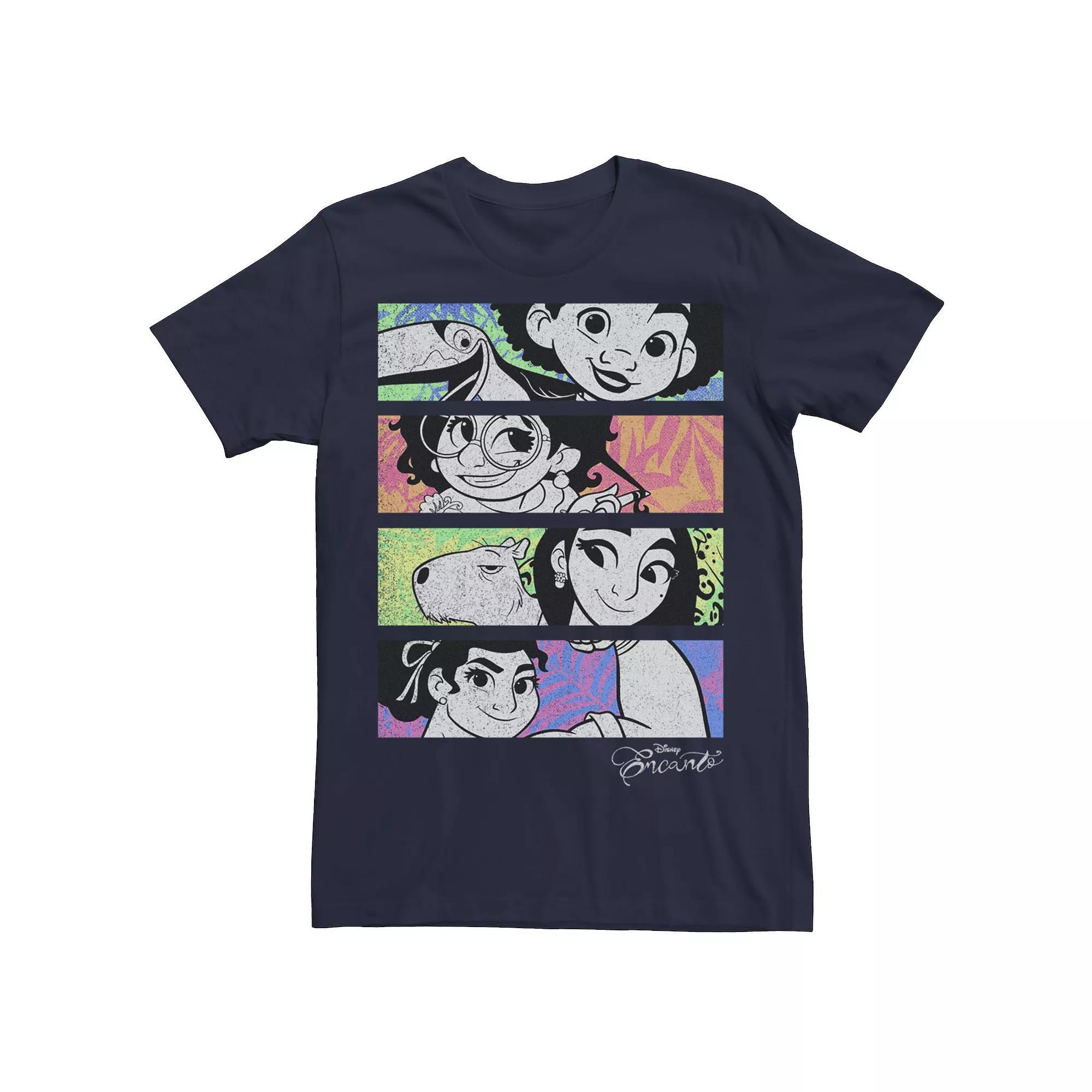 Disney's Encanto Men's Character Colorful Portrait Pane Tee, Size: XL, Black Product Image