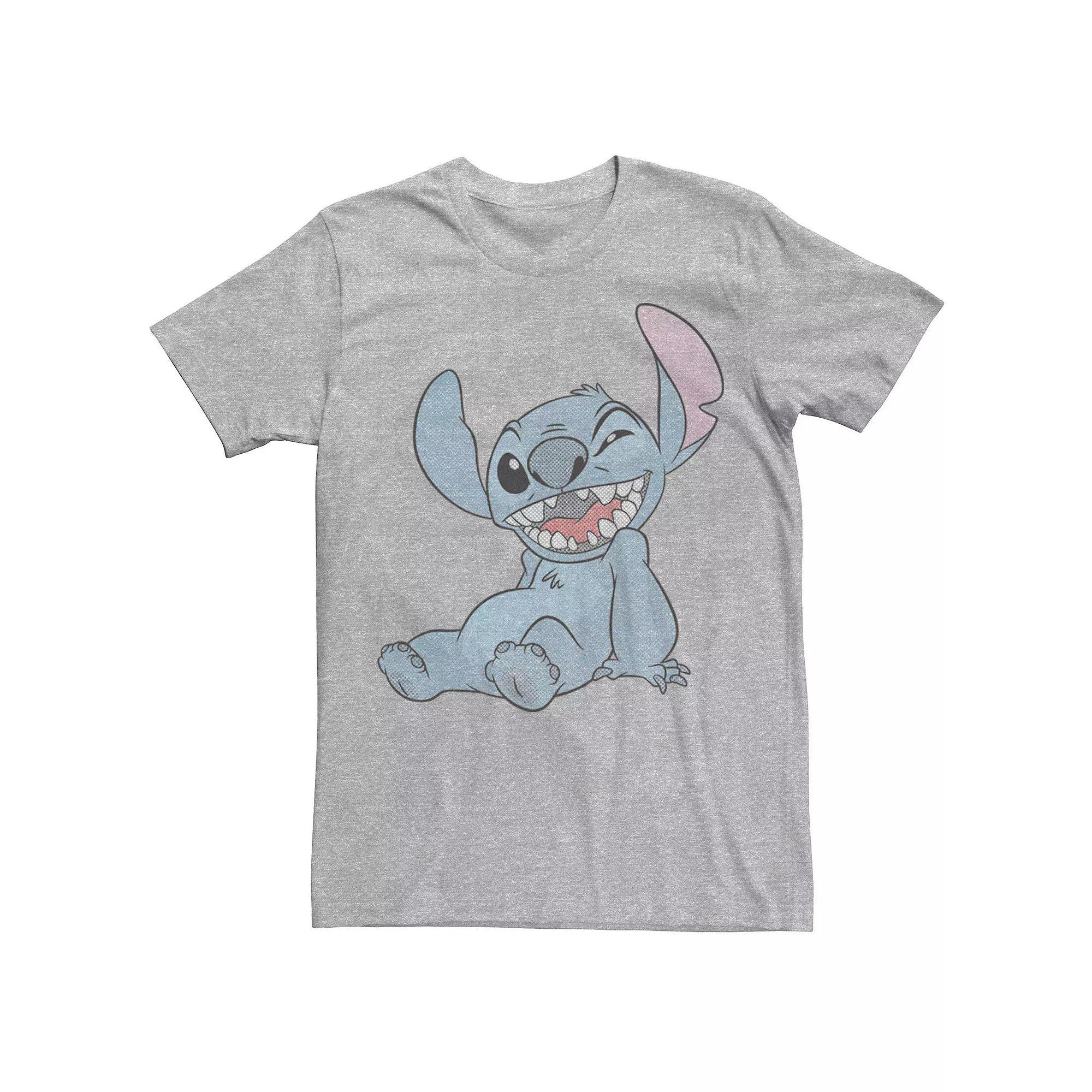 Disney's Lilo & Stitch Men's Pop Art Comic Stitch Tee, Size: 3XL, Athletic Grey Product Image