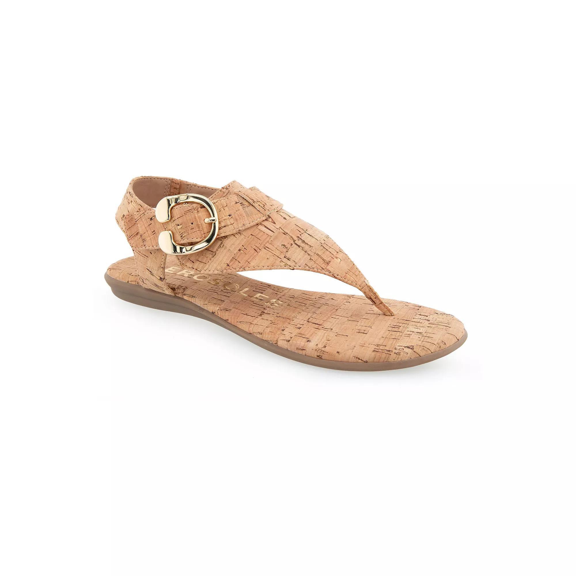 Aerosoles Isa Women's Flat Thong Sandals, Size: 10.5 Medium, Brown Combo Product Image