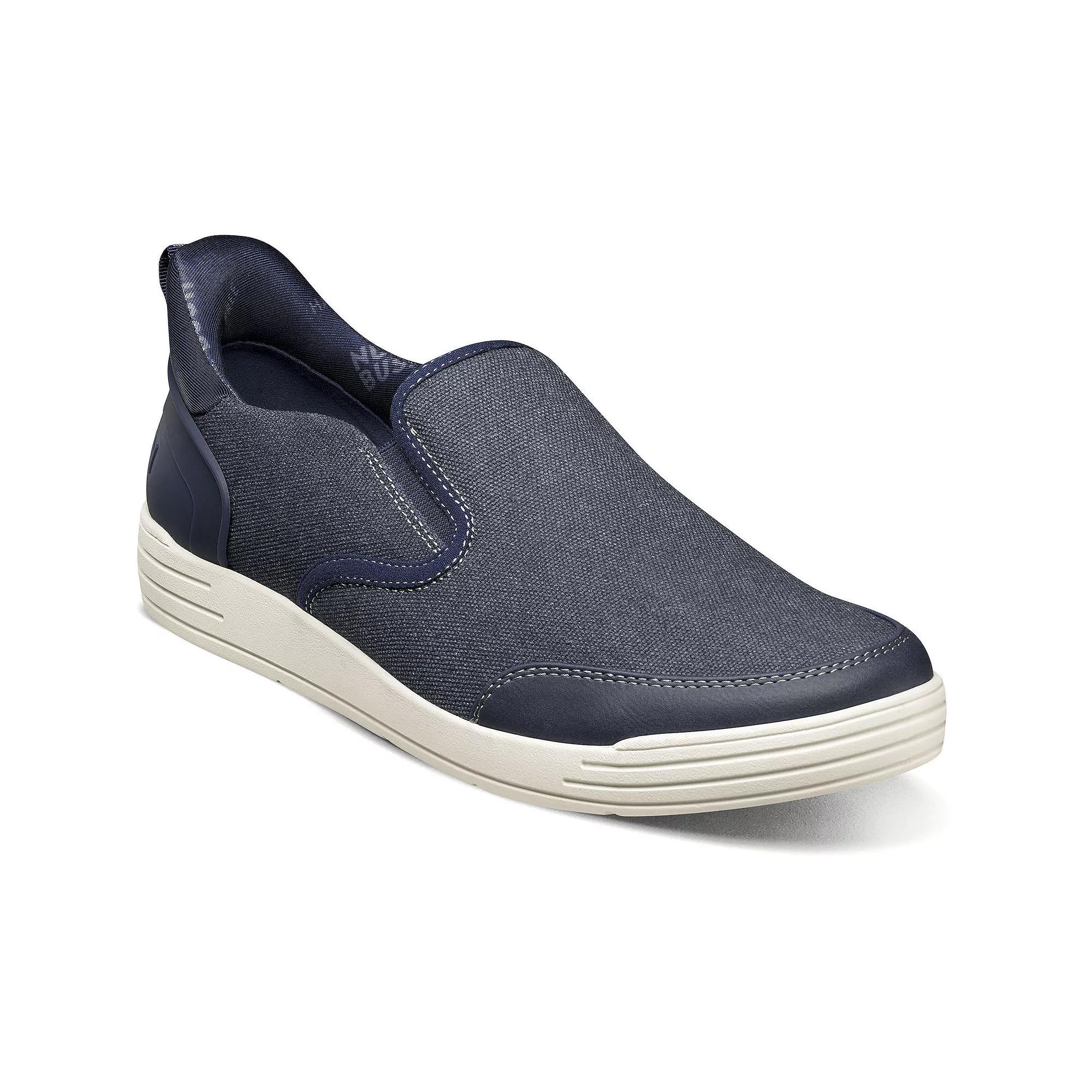 Nunn Bush® Kore City Walk EZ Hands Free Men's Canvas Slip-On Shoes, Size: 10.5 Wide, Blue Blue Product Image