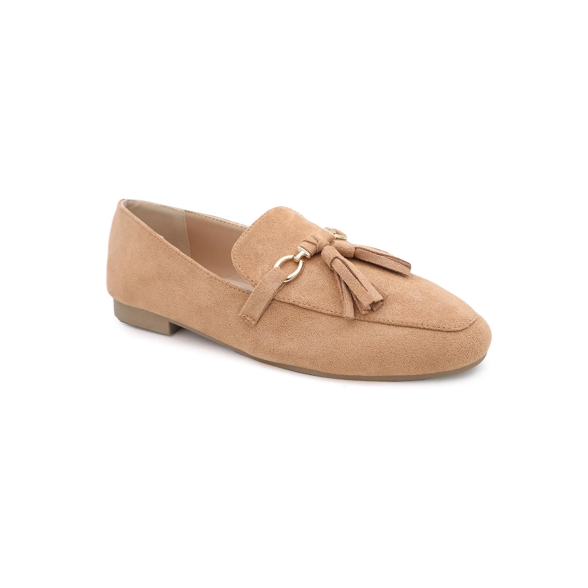 Yoki Edline-44 Women's Tassel Loafers, Size: 7.5, Beige Product Image