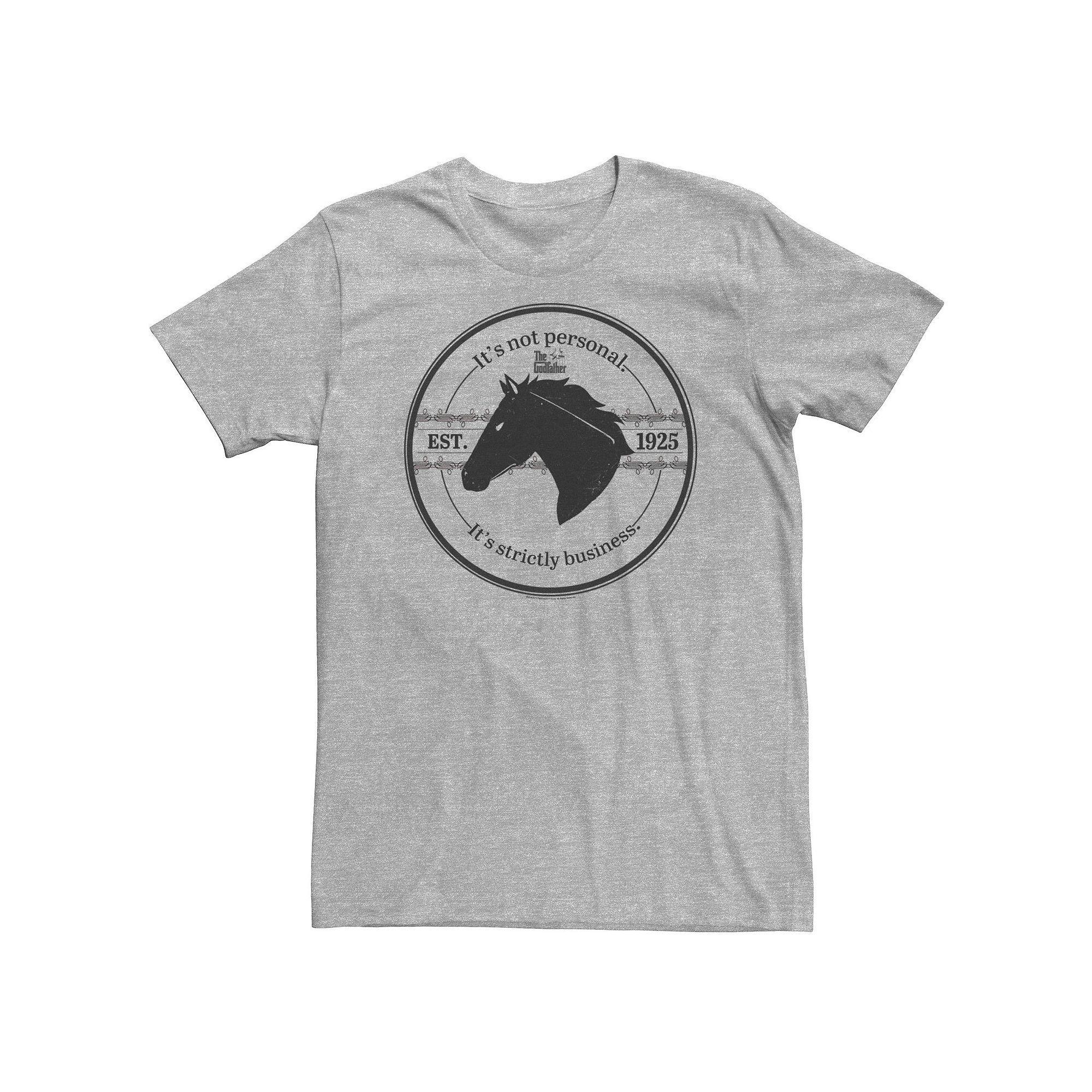 Big & Tall The Godfather "It's Not Personal It's Strictly Business" 1925 Tee, Men's, Size: XXL Tall, Athletic Grey Product Image