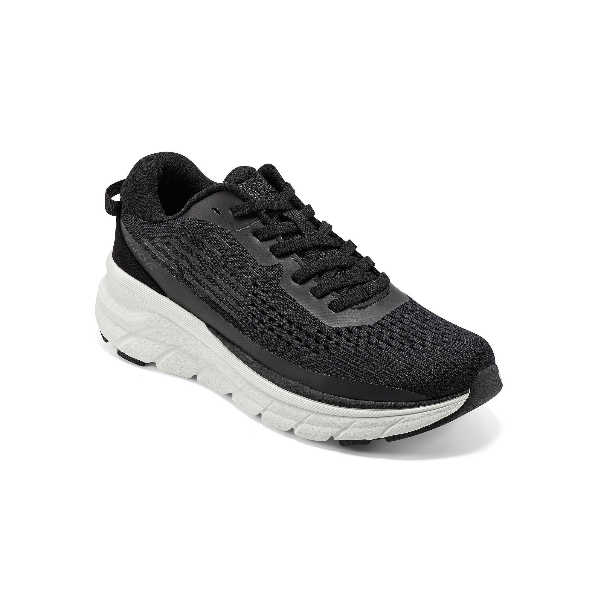 Easy Spirit Women's Mel EMOVE Lace-Up Sneakers, Size: 6.5 Wide, Black Product Image