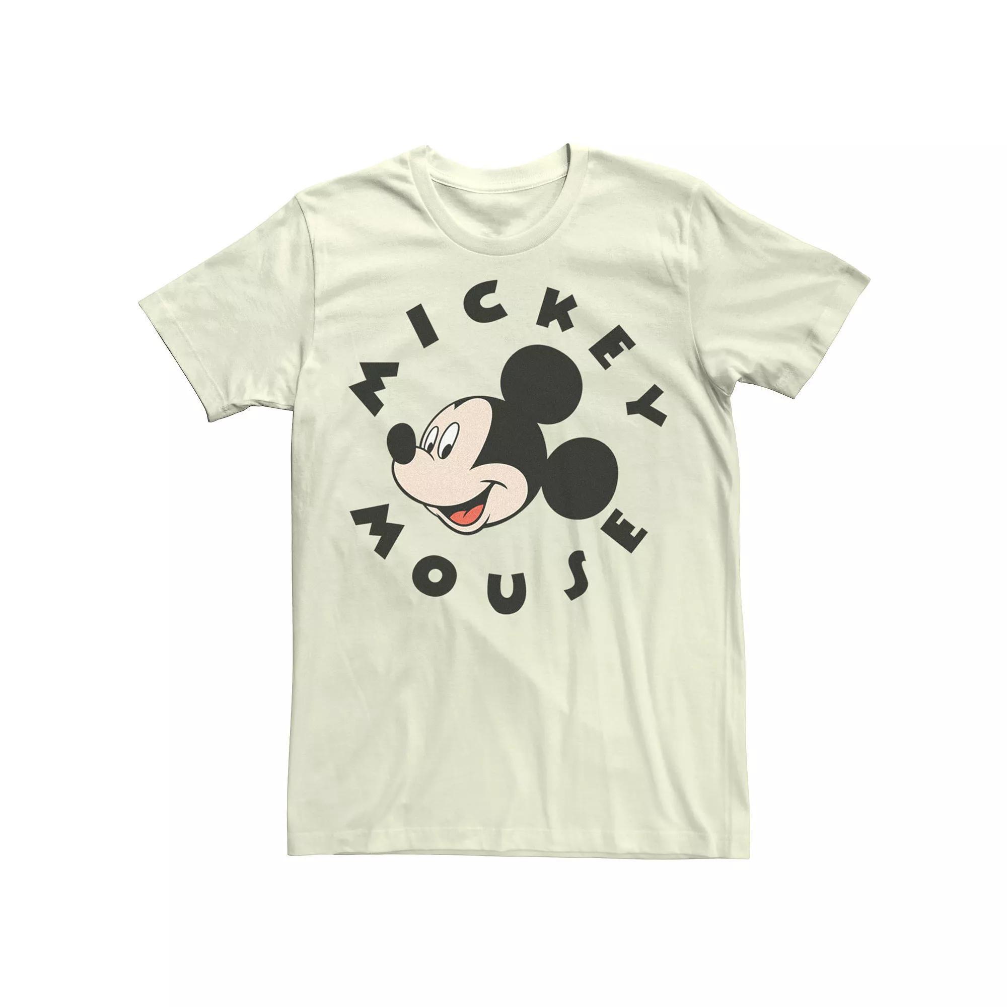 Disneys Mickey Mouse Only Face Mens Tee Product Image